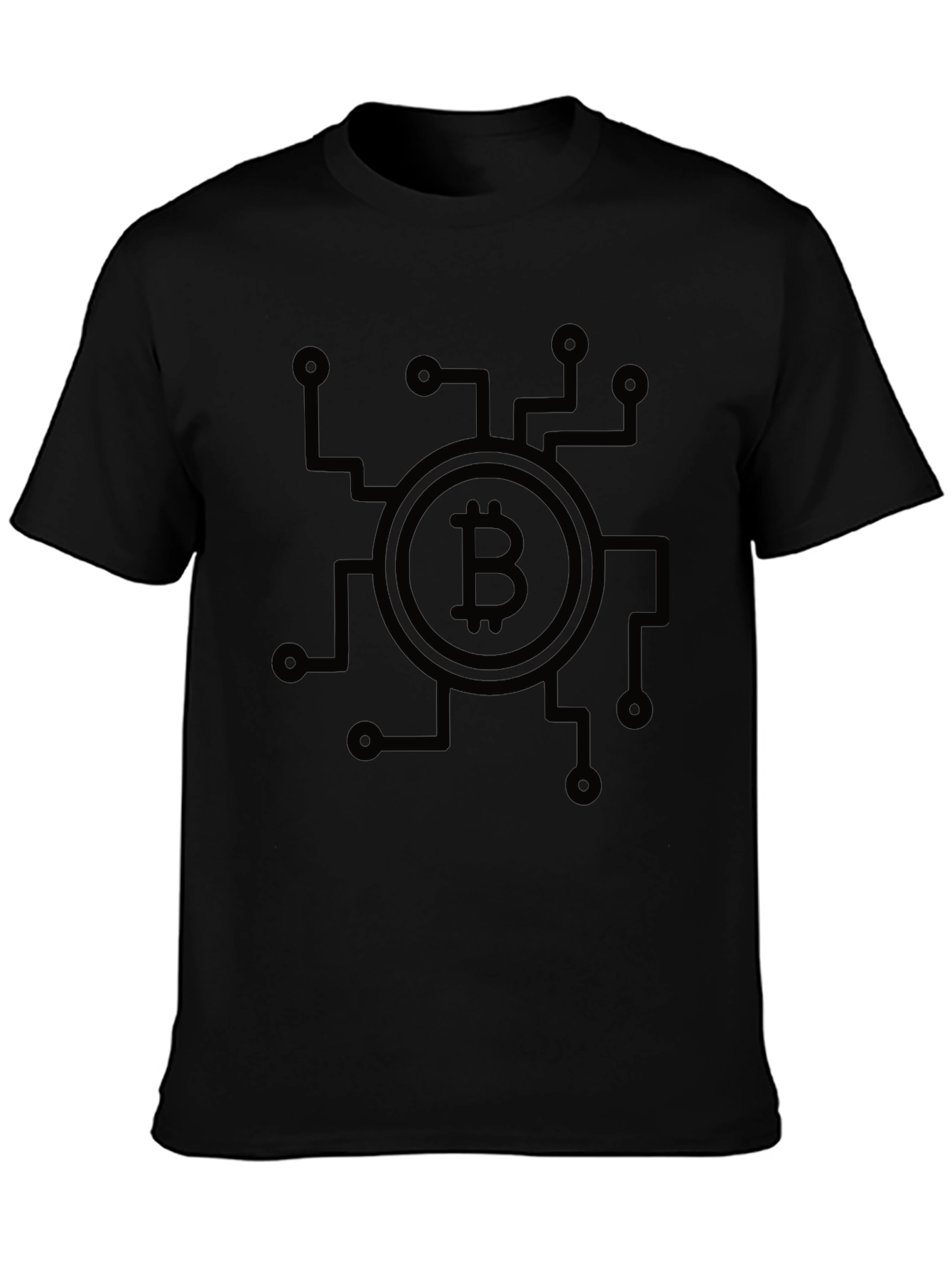 Bitcoin Circuit Black T-Shirt