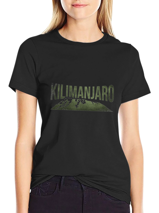 Kilimanjaro Graphic Tee - Black Casual T-Shirt