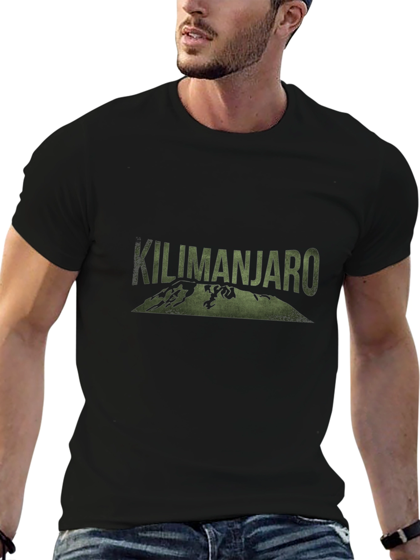 Kilimanjaro Graphic Tee - Black Casual T-Shirt