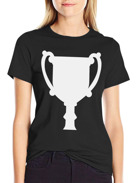 Trophy Graphic Tee - Black Cotton T-Shirt