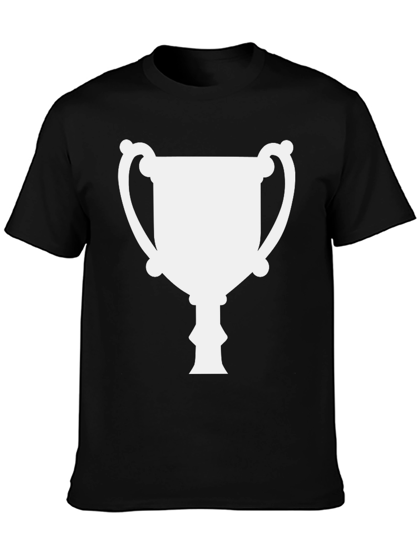Trophy Graphic Tee - Black Cotton T-Shirt