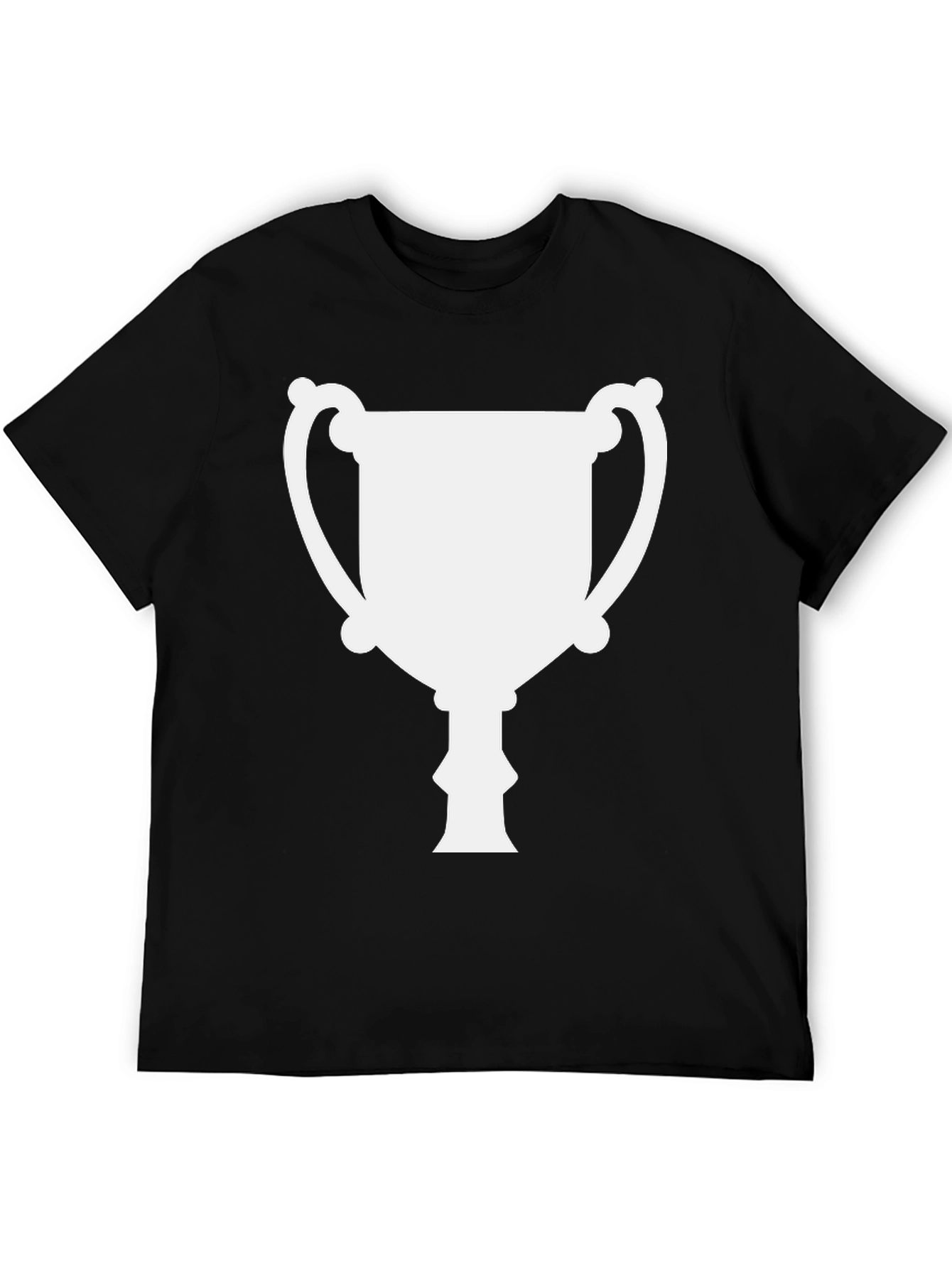 Trophy Graphic Tee - Black Cotton T-Shirt