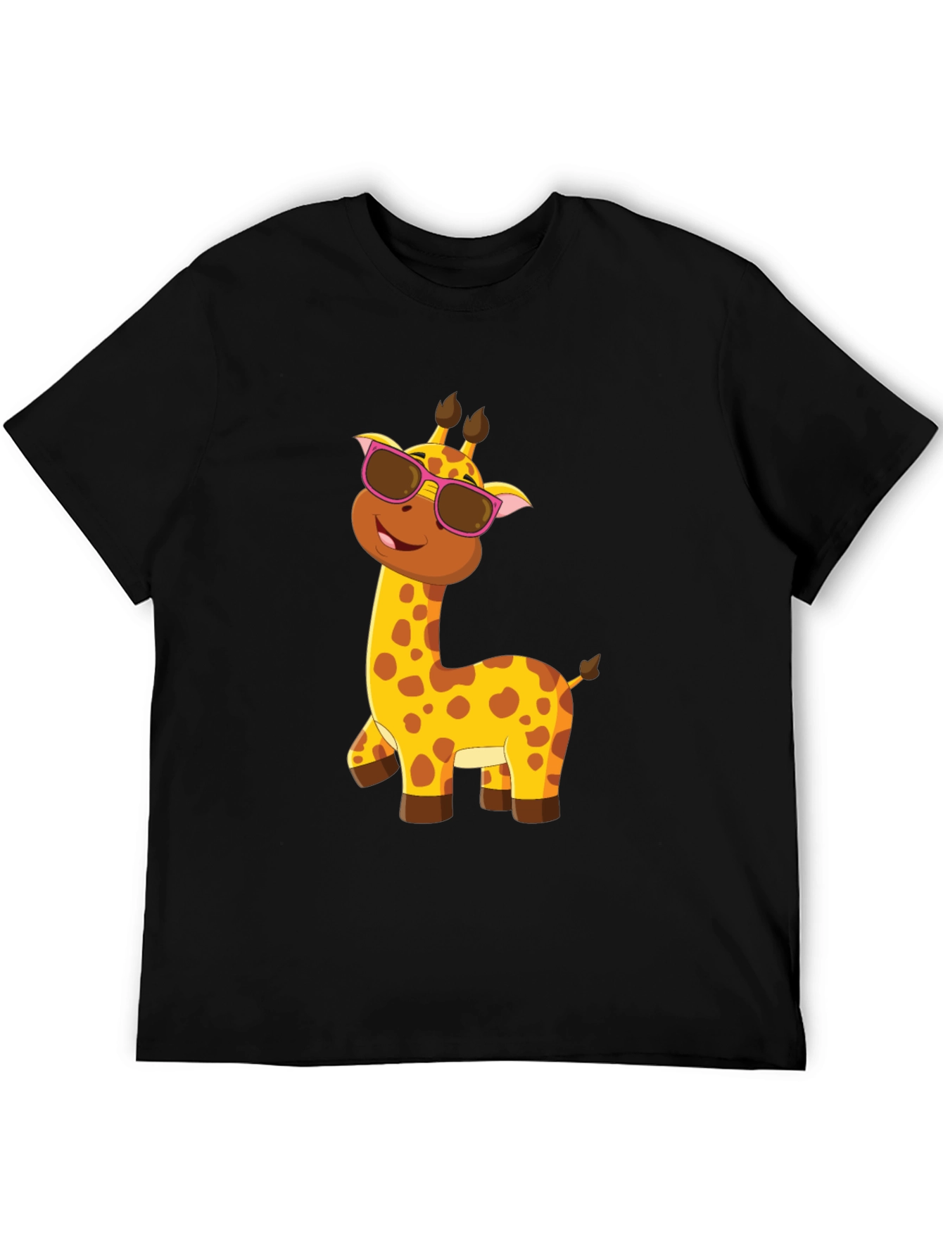 Cool Giraffe Tee: Fun Cartoon Animal Graphic T-Shirt