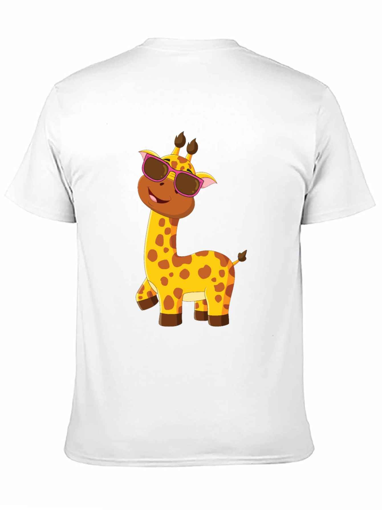 Cool Giraffe Tee: Fun Cartoon Animal Graphic T-Shirt