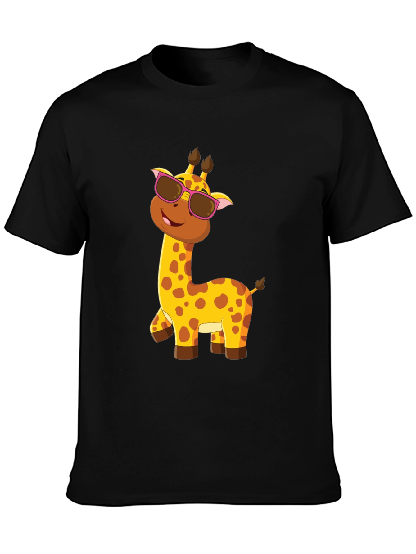 Cool Giraffe Tee: Fun Cartoon Animal Graphic T-Shirt