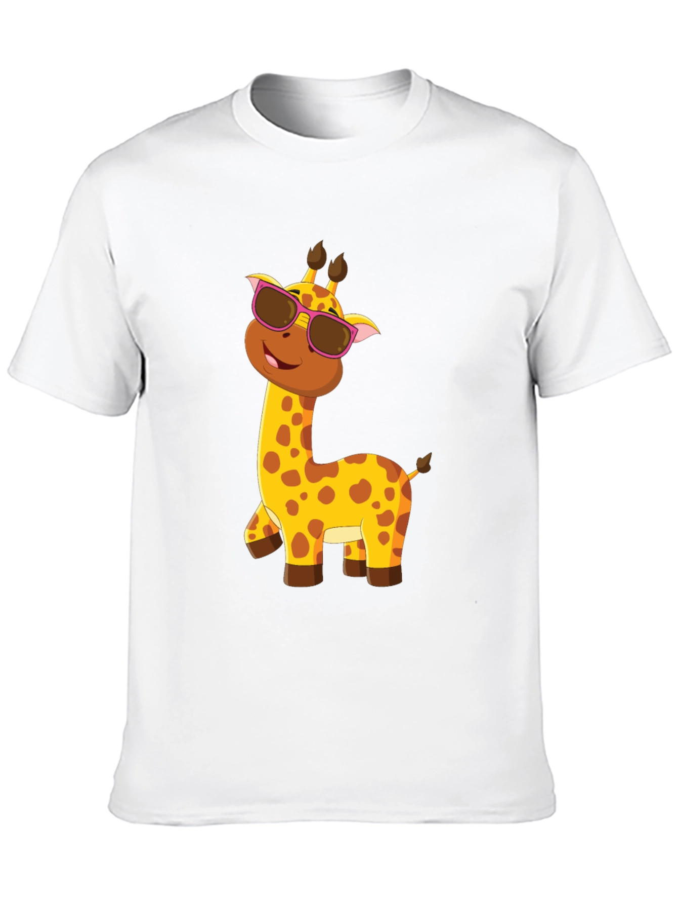 Cool Giraffe Tee: Fun Cartoon Animal Graphic T-Shirt