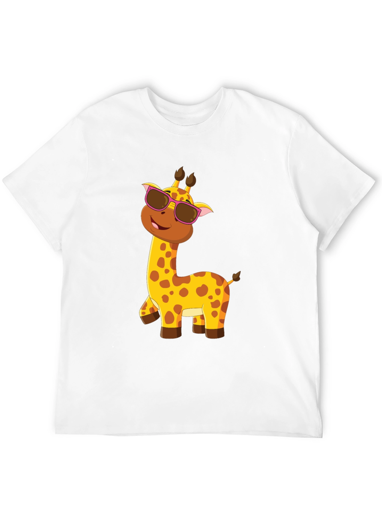 Cool Giraffe Tee: Fun Cartoon Animal Graphic T-Shirt
