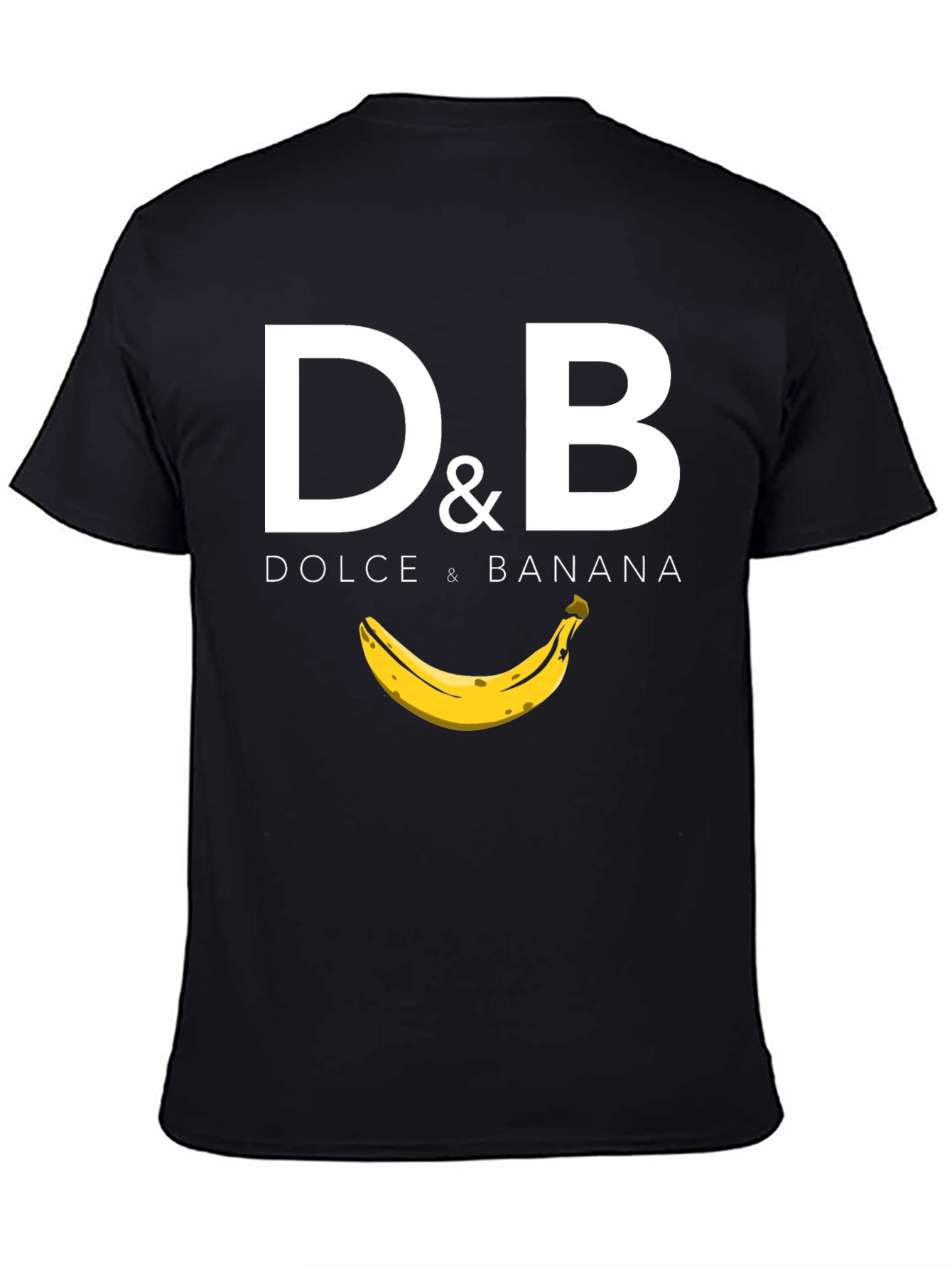 Dolce & Banana Black Graphic T-Shirt