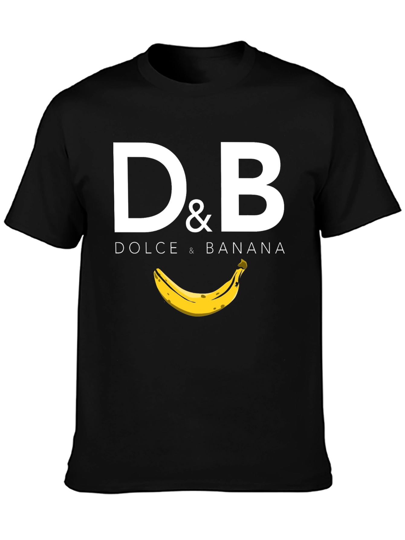Dolce & Banana Black Graphic T-Shirt