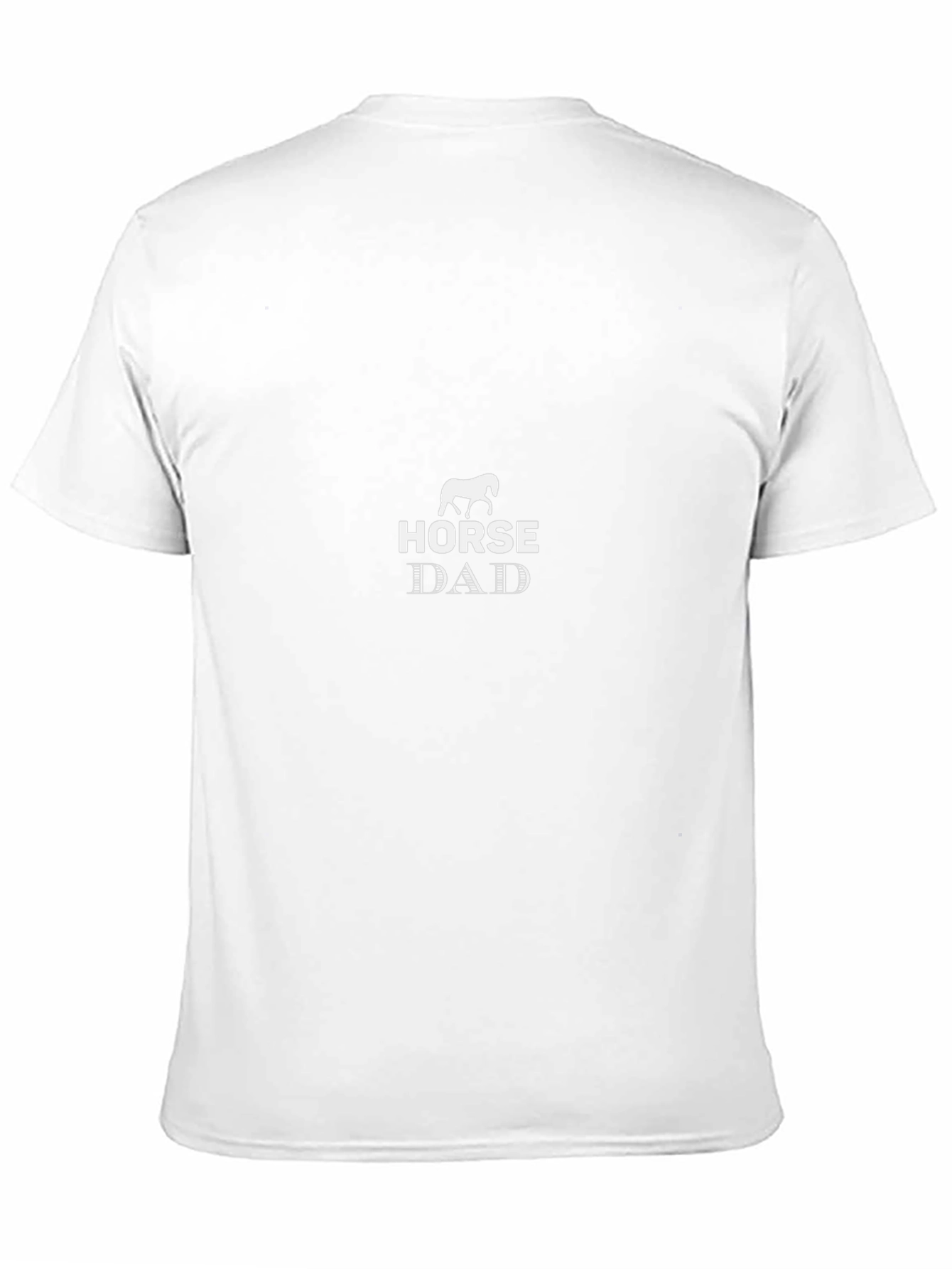 Horse Dad Graphic T-Shirt - Black Casual Tee