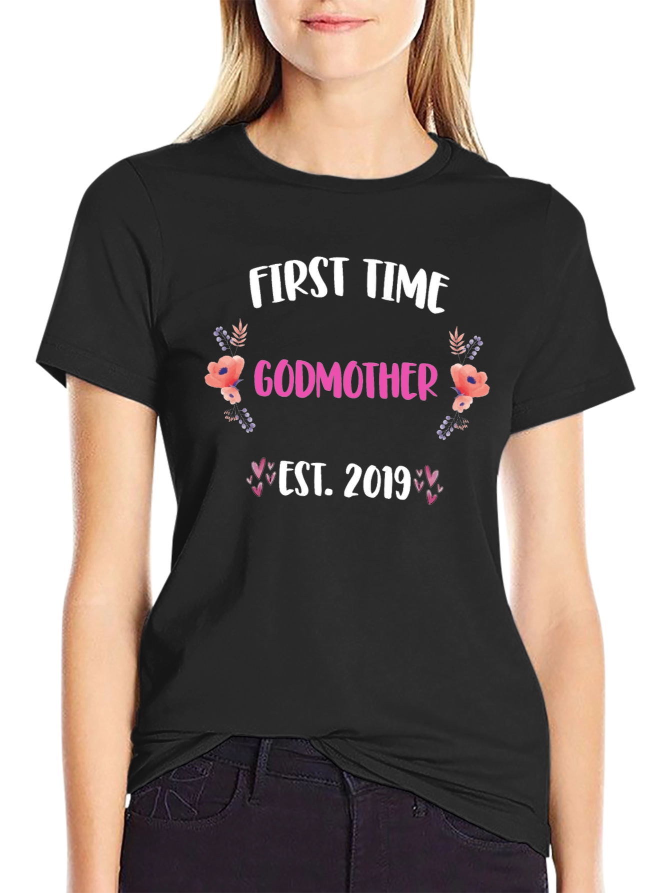 First Time Godmother Est. 2019 T-Shirt