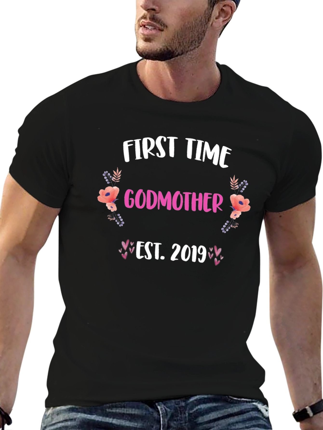 First Time Godmother Est. 2019 T-Shirt