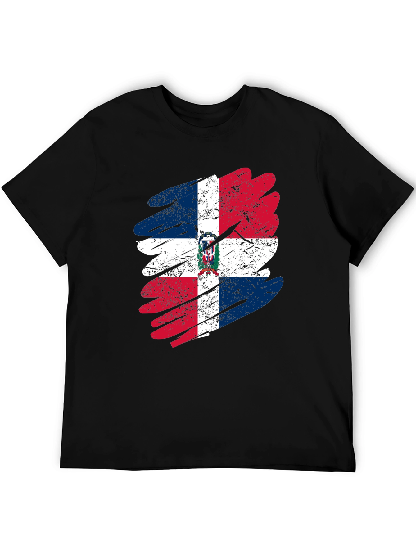Dominican Republic Flag T-Shirt - Distressed Graphic Tee