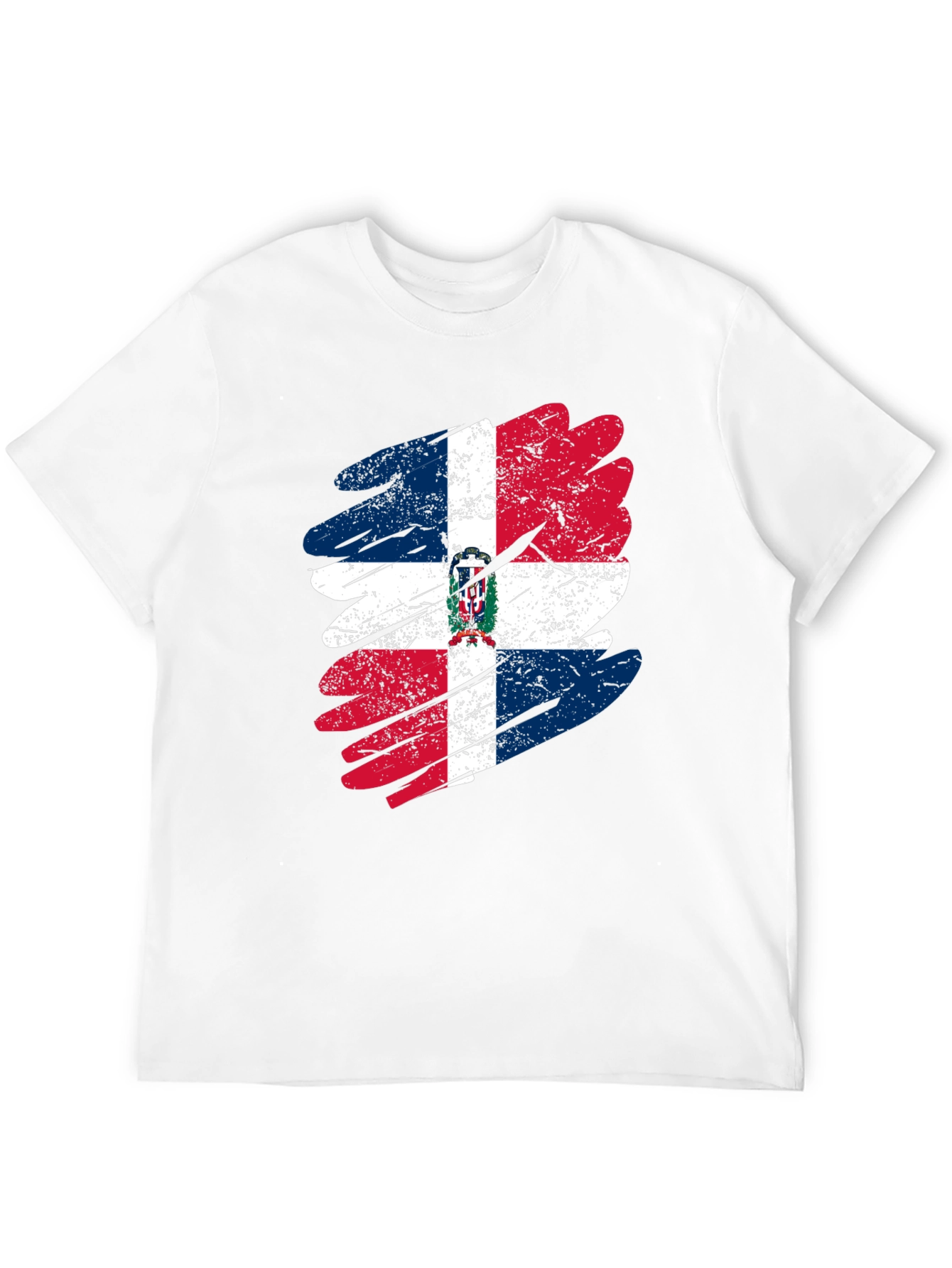 Dominican Republic Flag T-Shirt - Distressed Graphic Tee