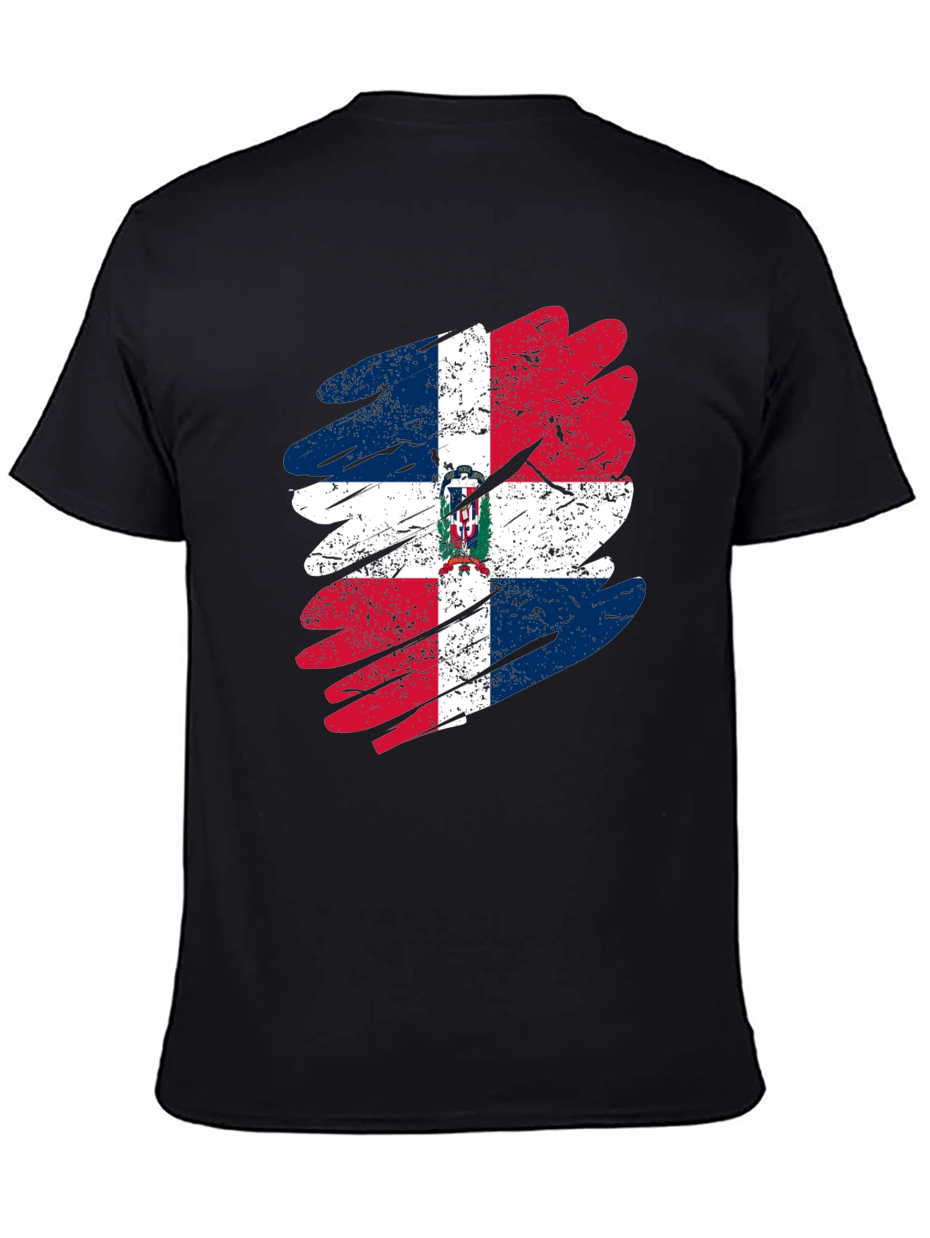 Dominican Republic Flag T-Shirt - Distressed Graphic Tee