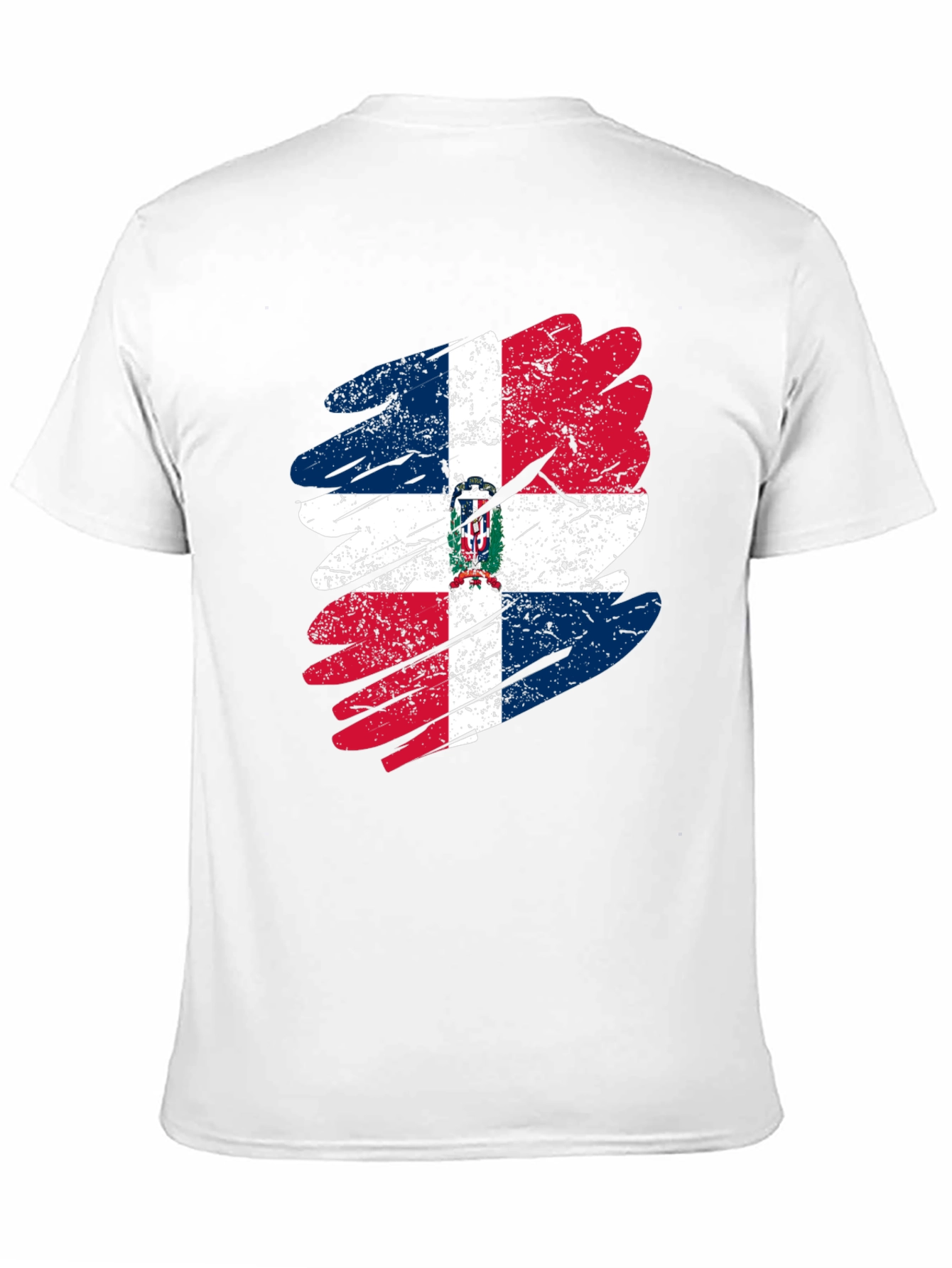 Dominican Republic Flag T-Shirt - Distressed Graphic Tee