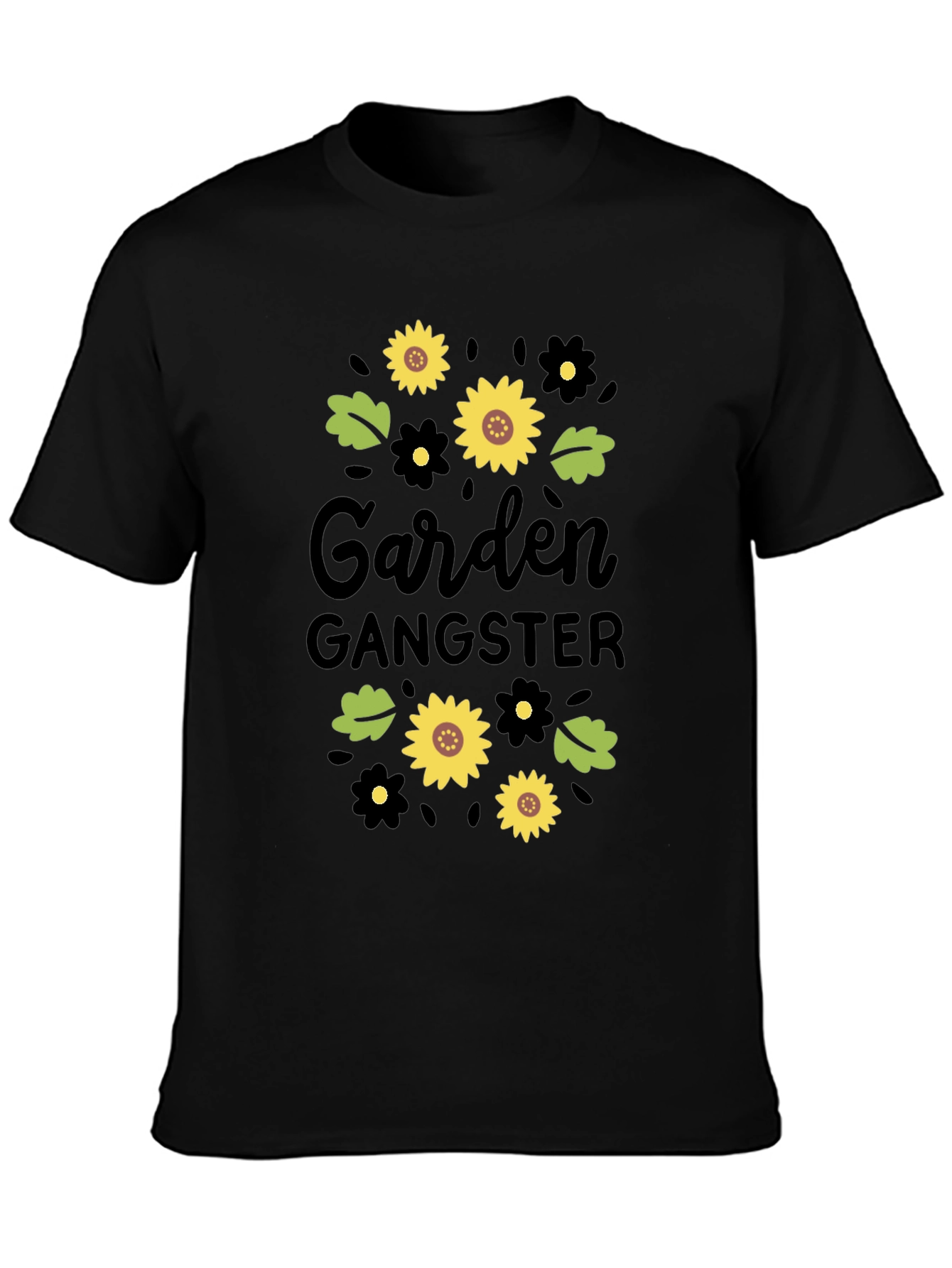 Garden Gangster Black T-Shirt