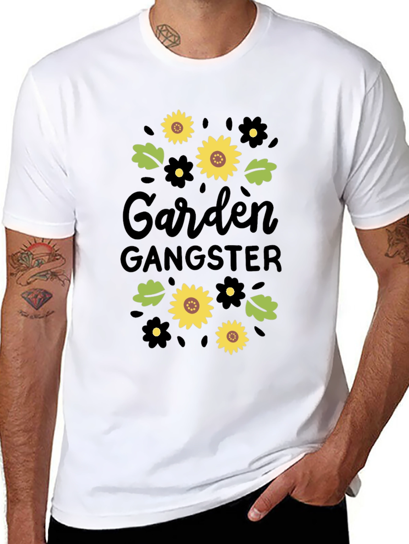Garden Gangster Black T-Shirt