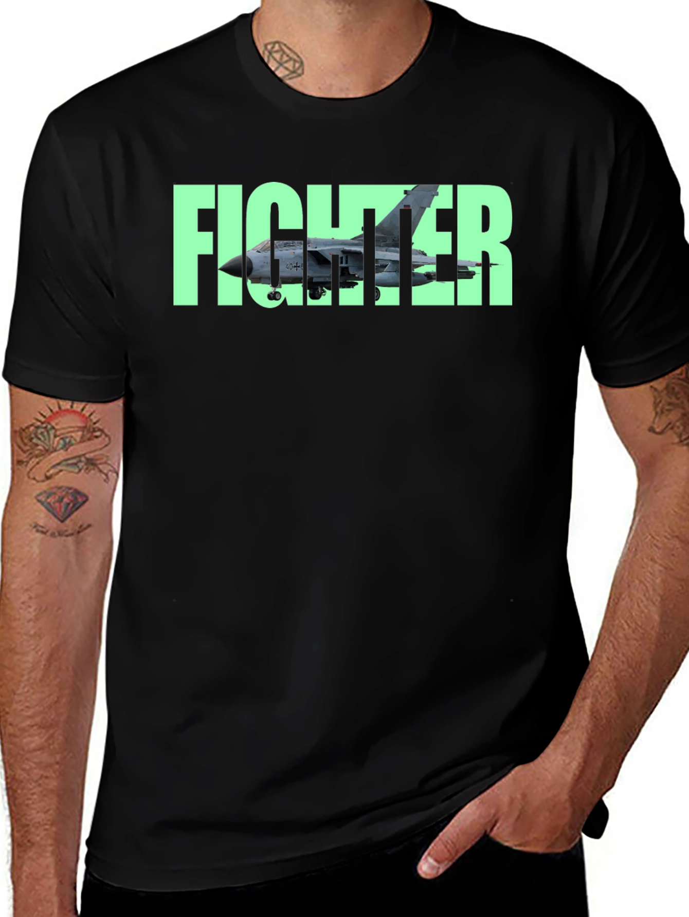 Fighter Jet Graphic T-Shirt