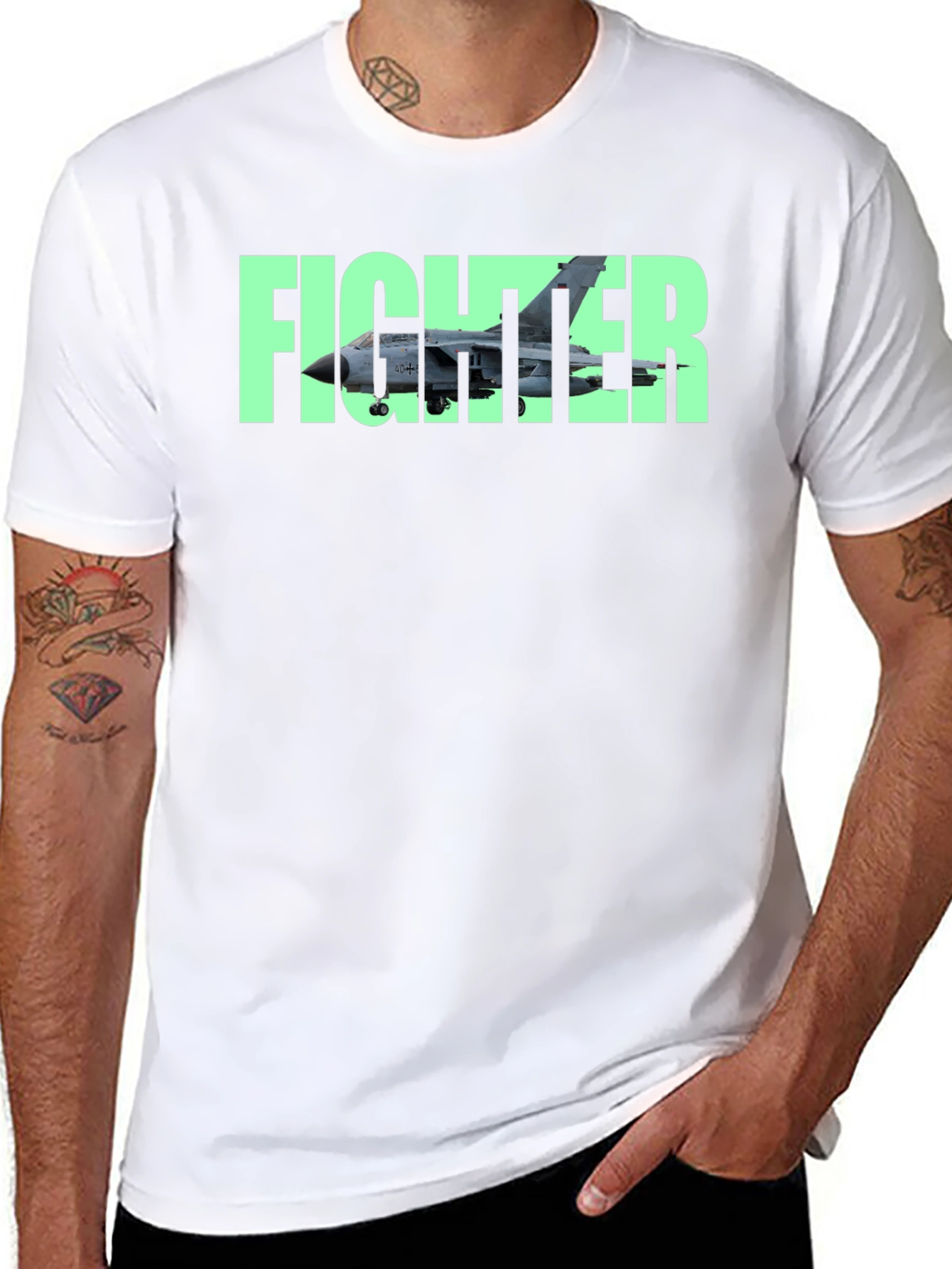 Fighter Jet Graphic T-Shirt