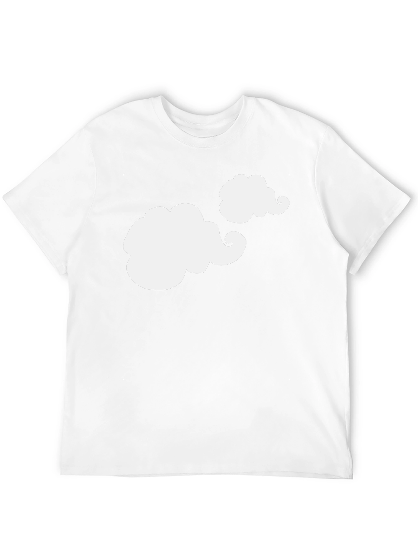 Cloud Design Black T-Shirt
