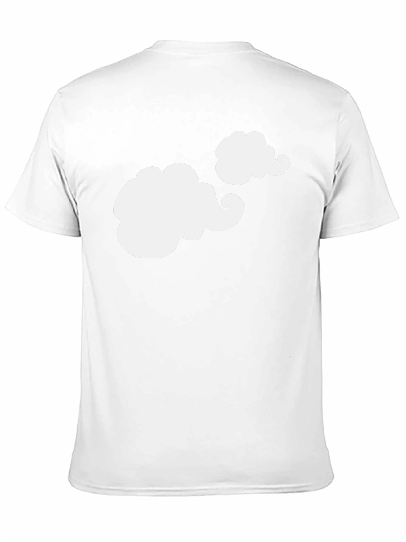 Cloud Design Black T-Shirt