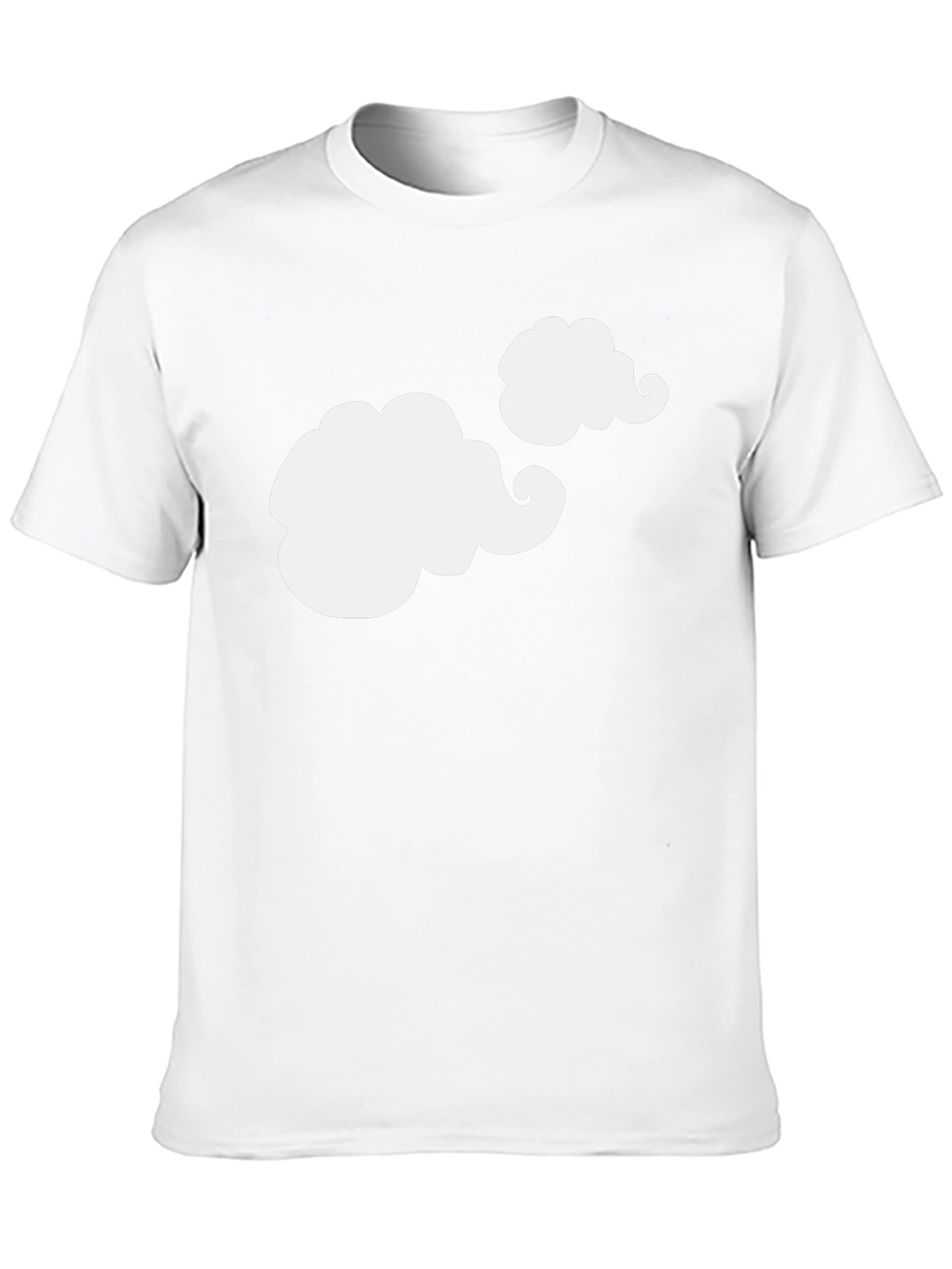 Cloud Design Black T-Shirt