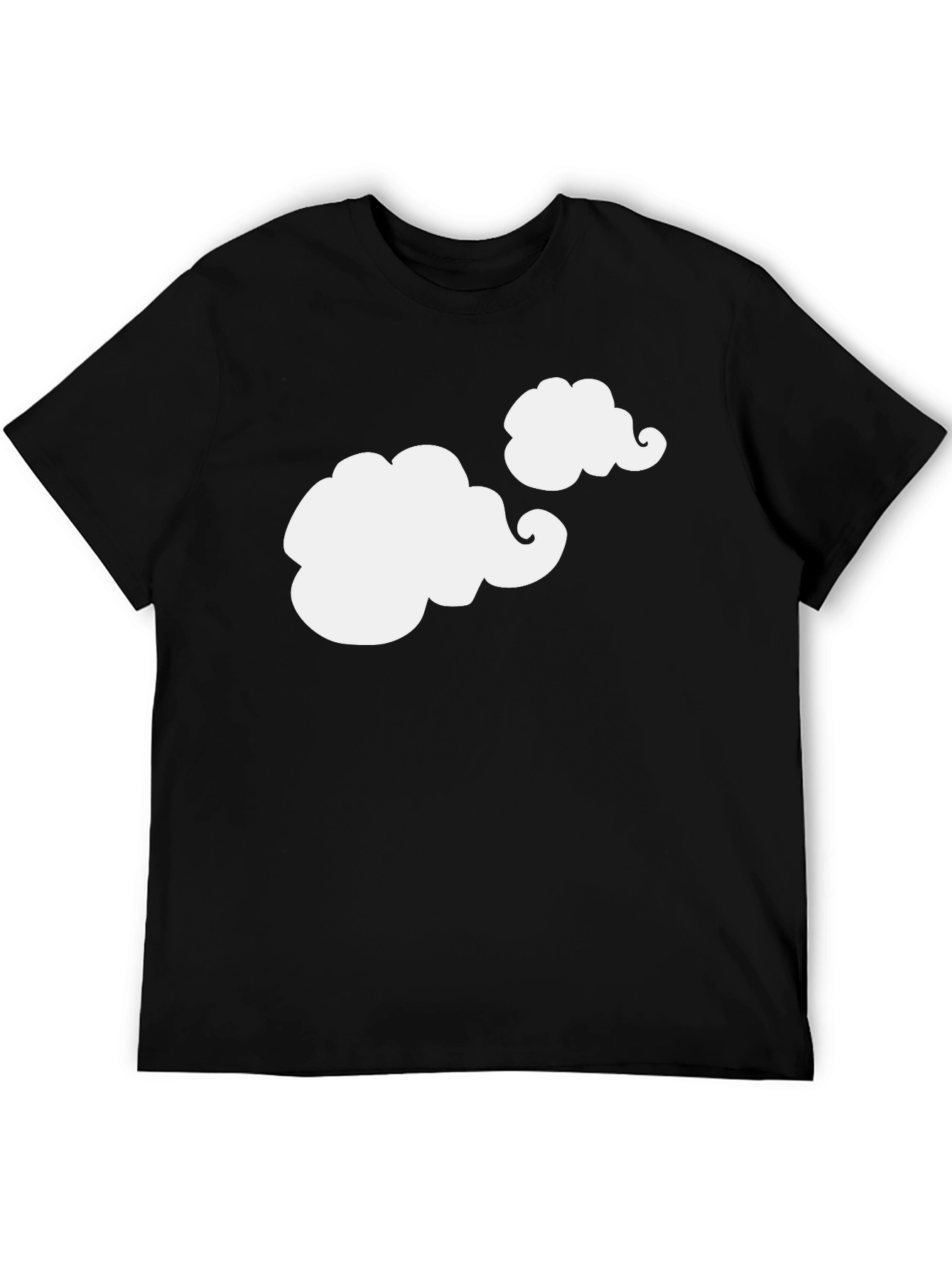 Cloud Design Black T-Shirt