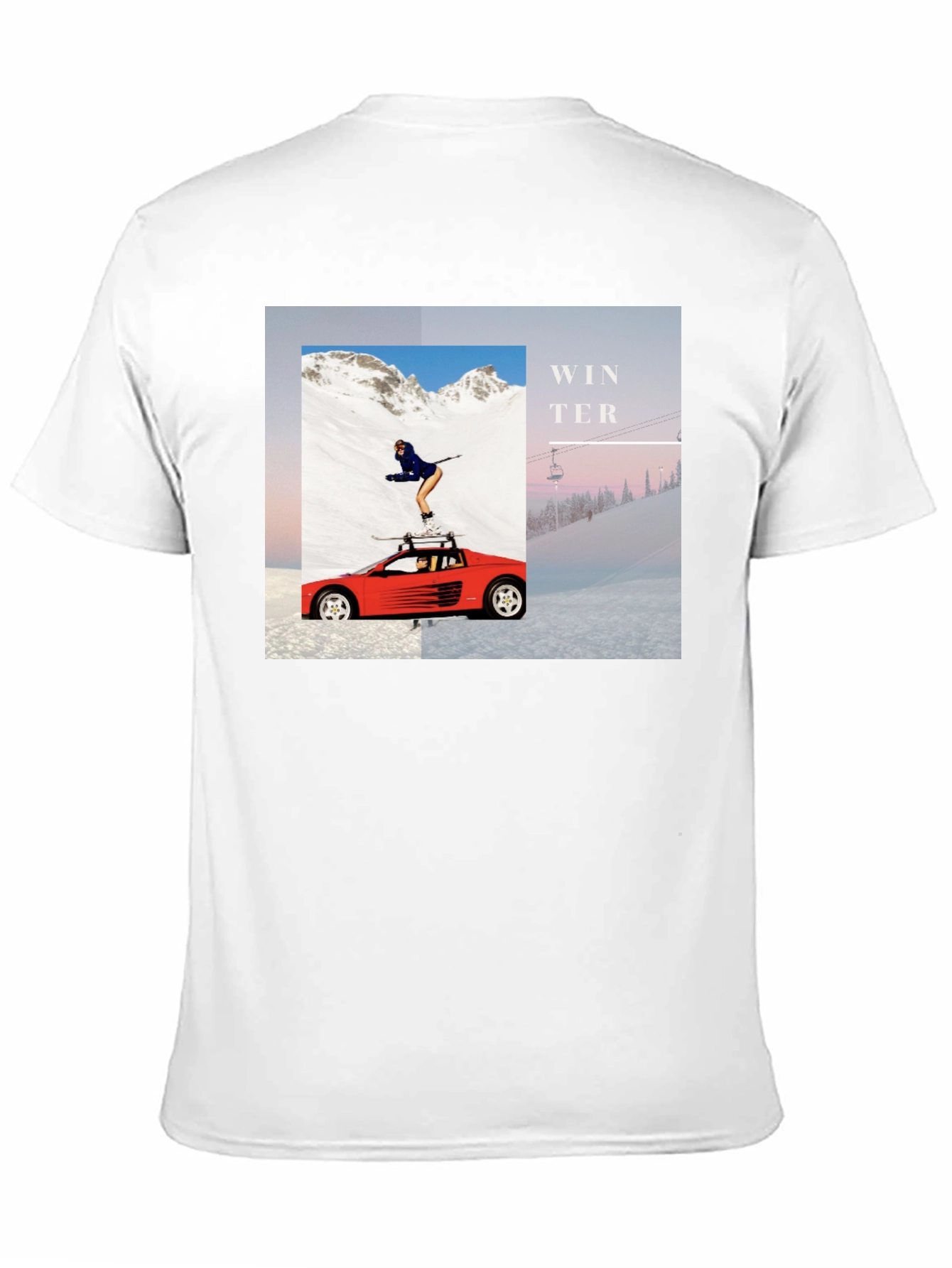 Winter Scene Graphic Tee - Unisex Black T-Shirt