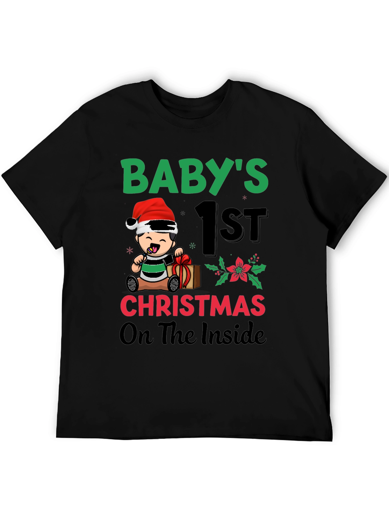 Babys 1st Christmas On The Inside T-Shirt