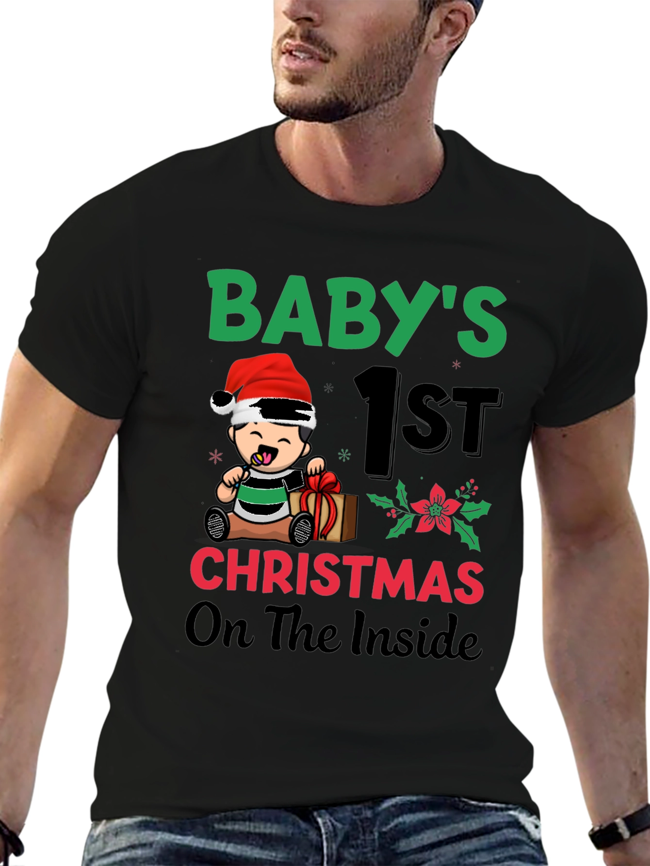 Babys 1st Christmas On The Inside T-Shirt