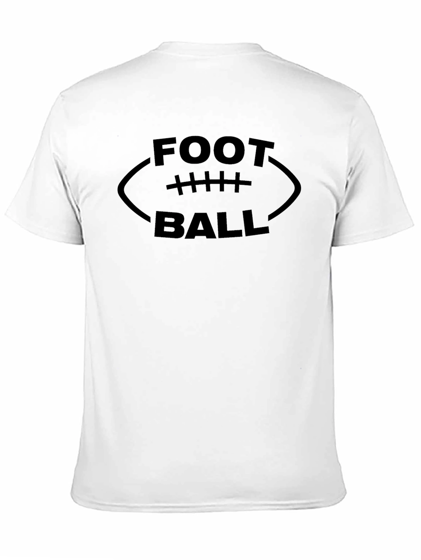 Football Graphic Tee - Soft Black T-Shirt