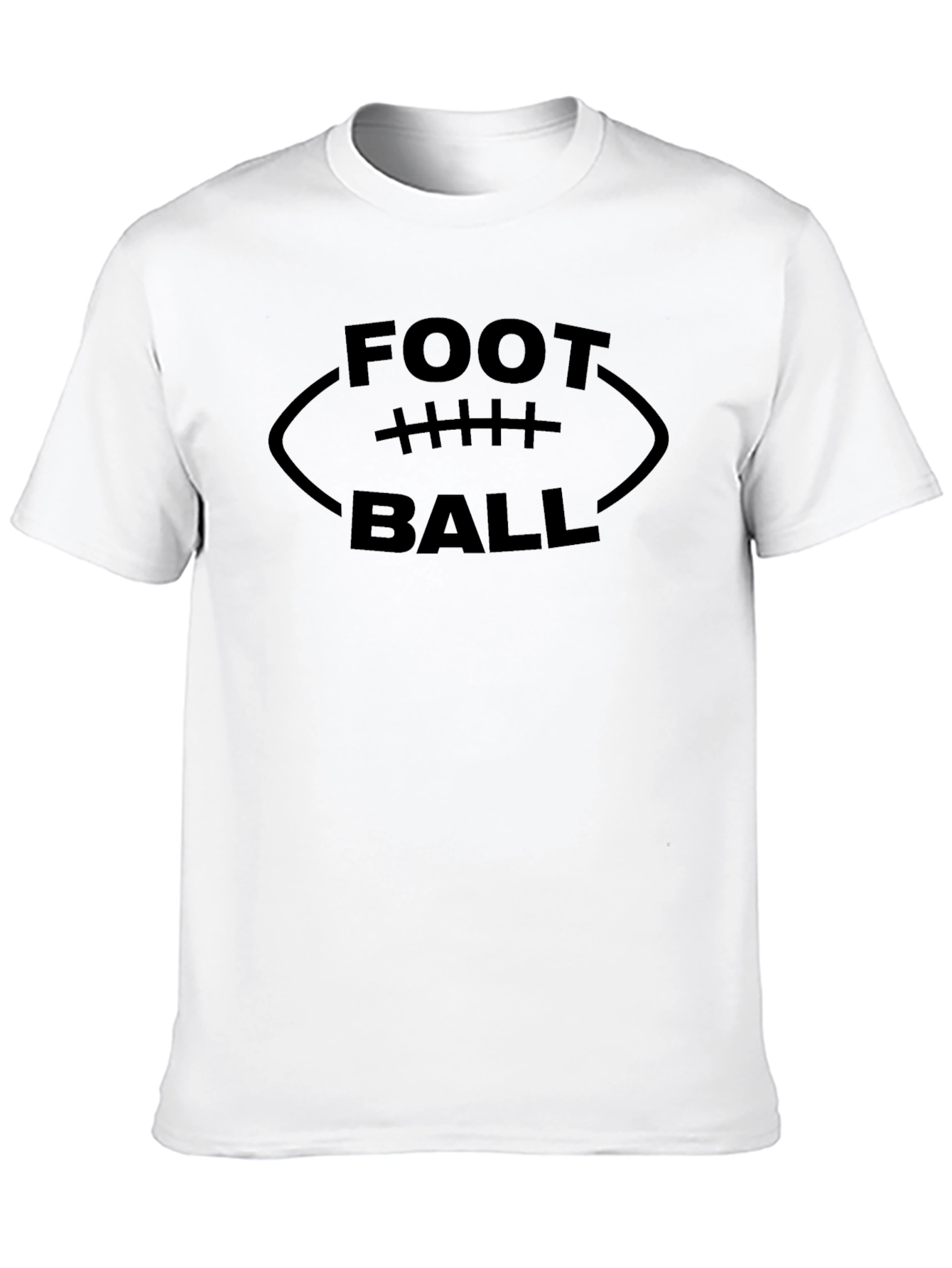 Football Graphic Tee - Soft Black T-Shirt