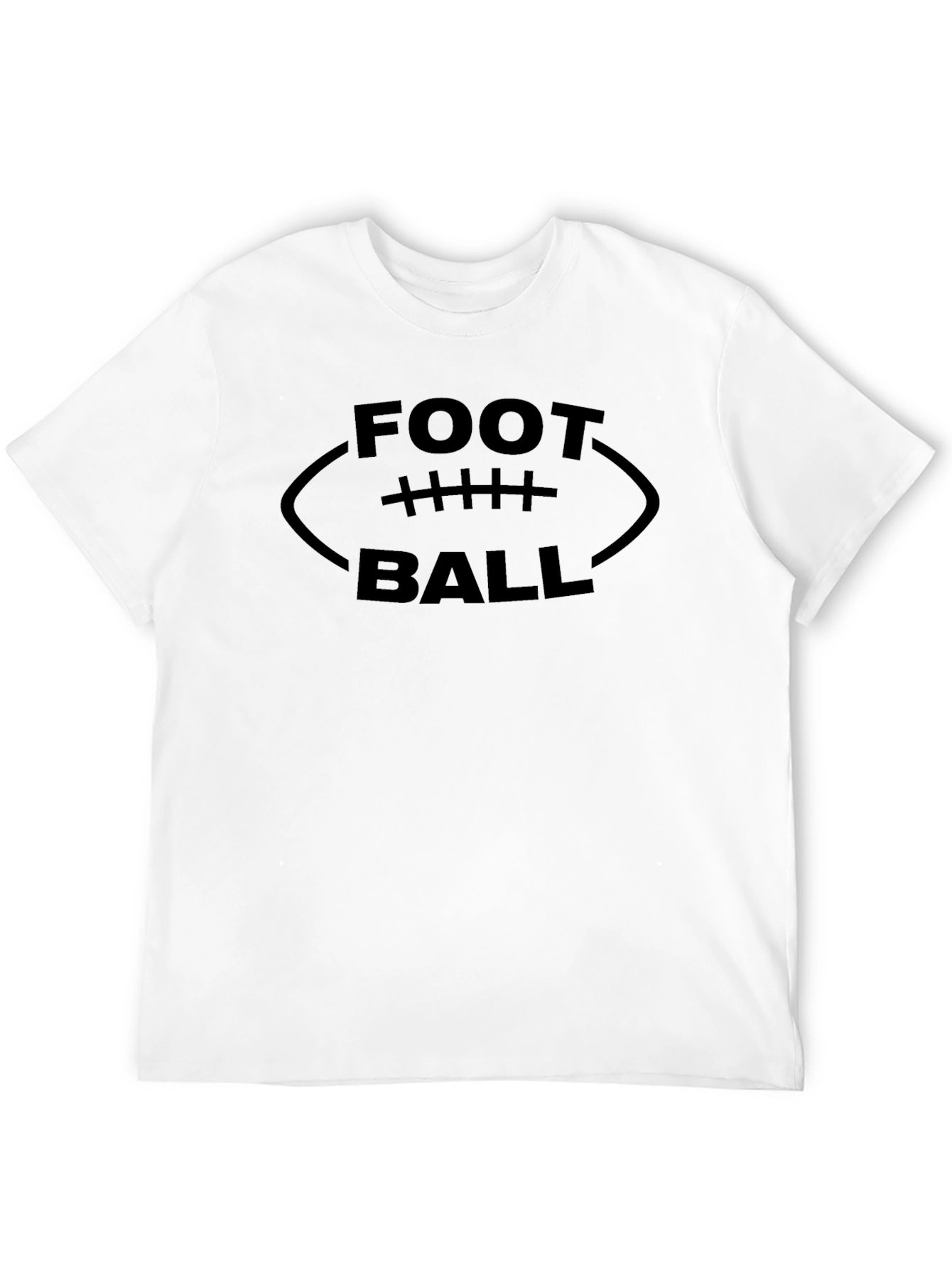 Football Graphic Tee - Soft Black T-Shirt