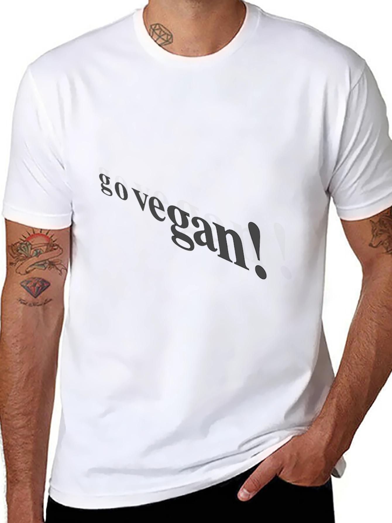 Go Vegan Black T-Shirt: Ethical & Stylish