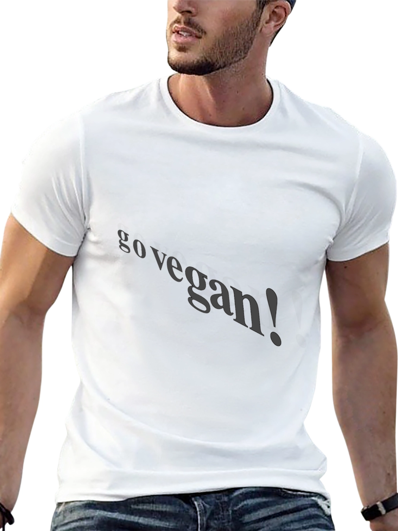 Go Vegan Black T-Shirt: Ethical & Stylish