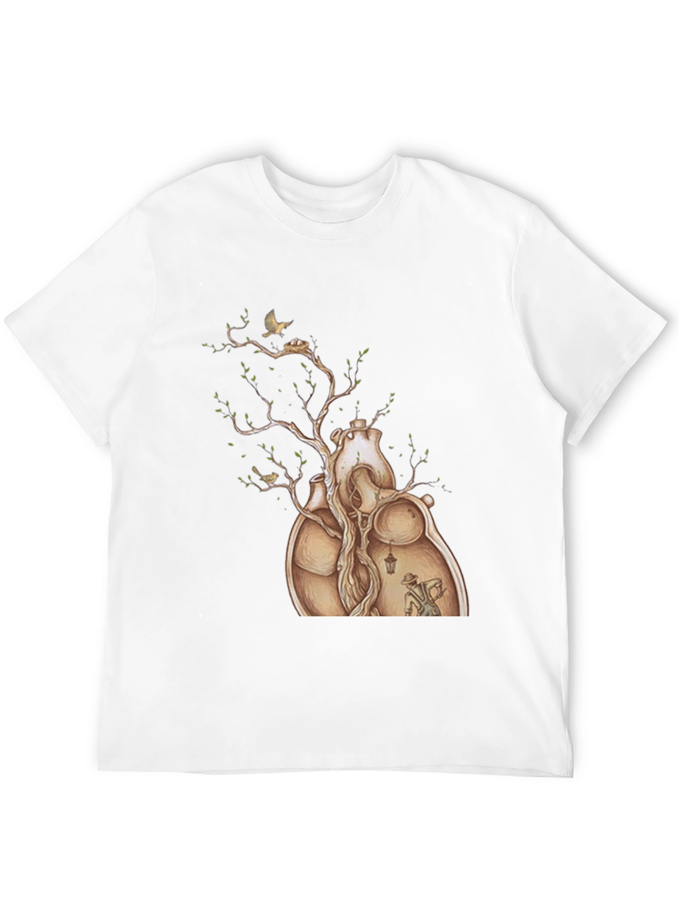Heart Tree Graphic Tee - Artistic Design