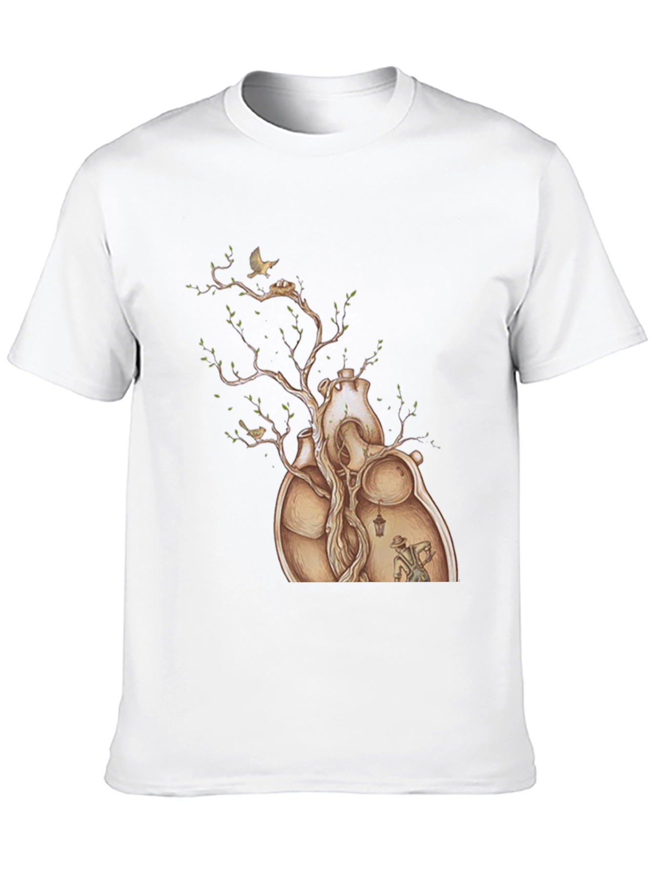 Heart Tree Graphic Tee - Artistic Design