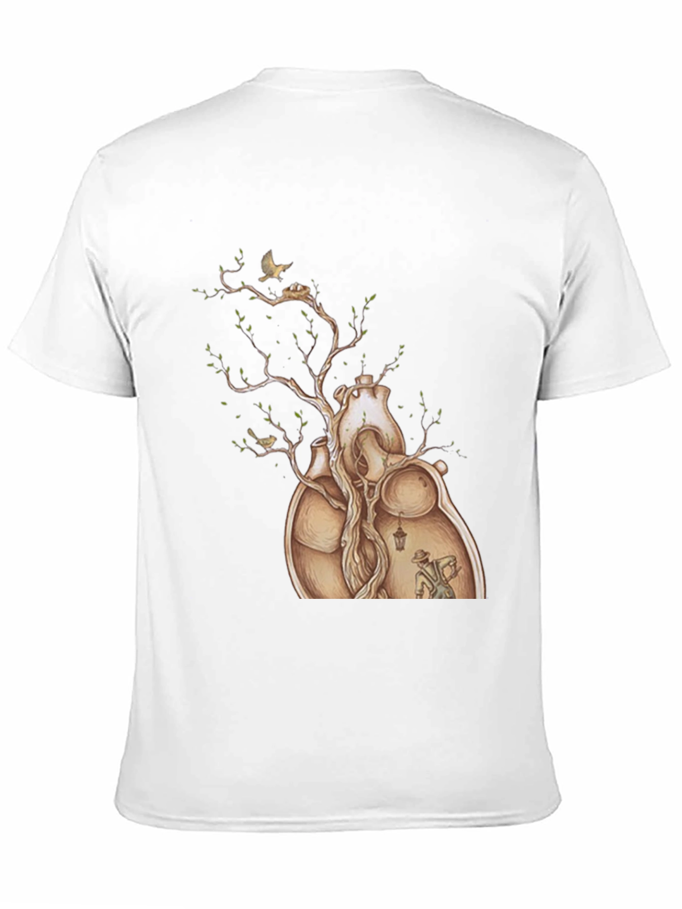 Heart Tree Graphic Tee - Artistic Design