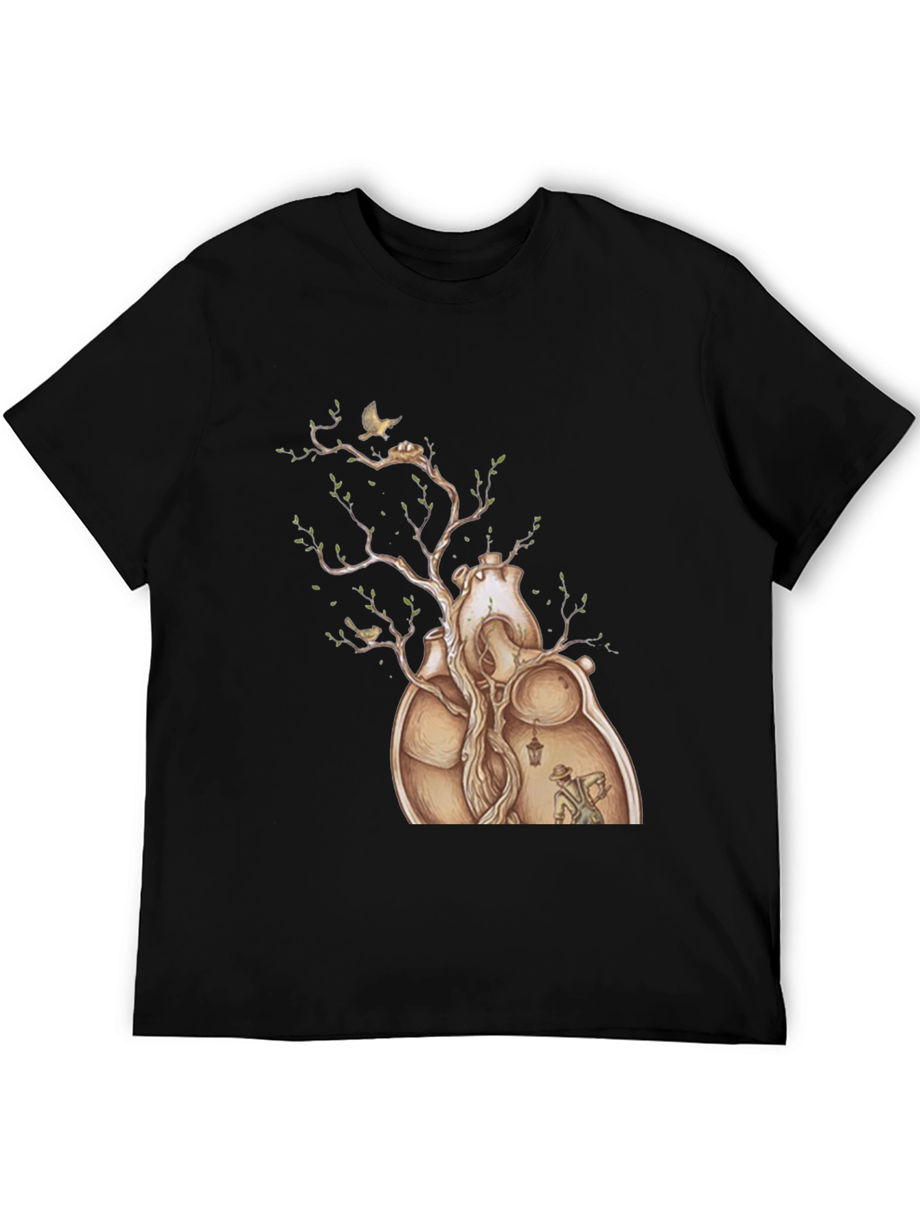Heart Tree Graphic Tee - Artistic Design