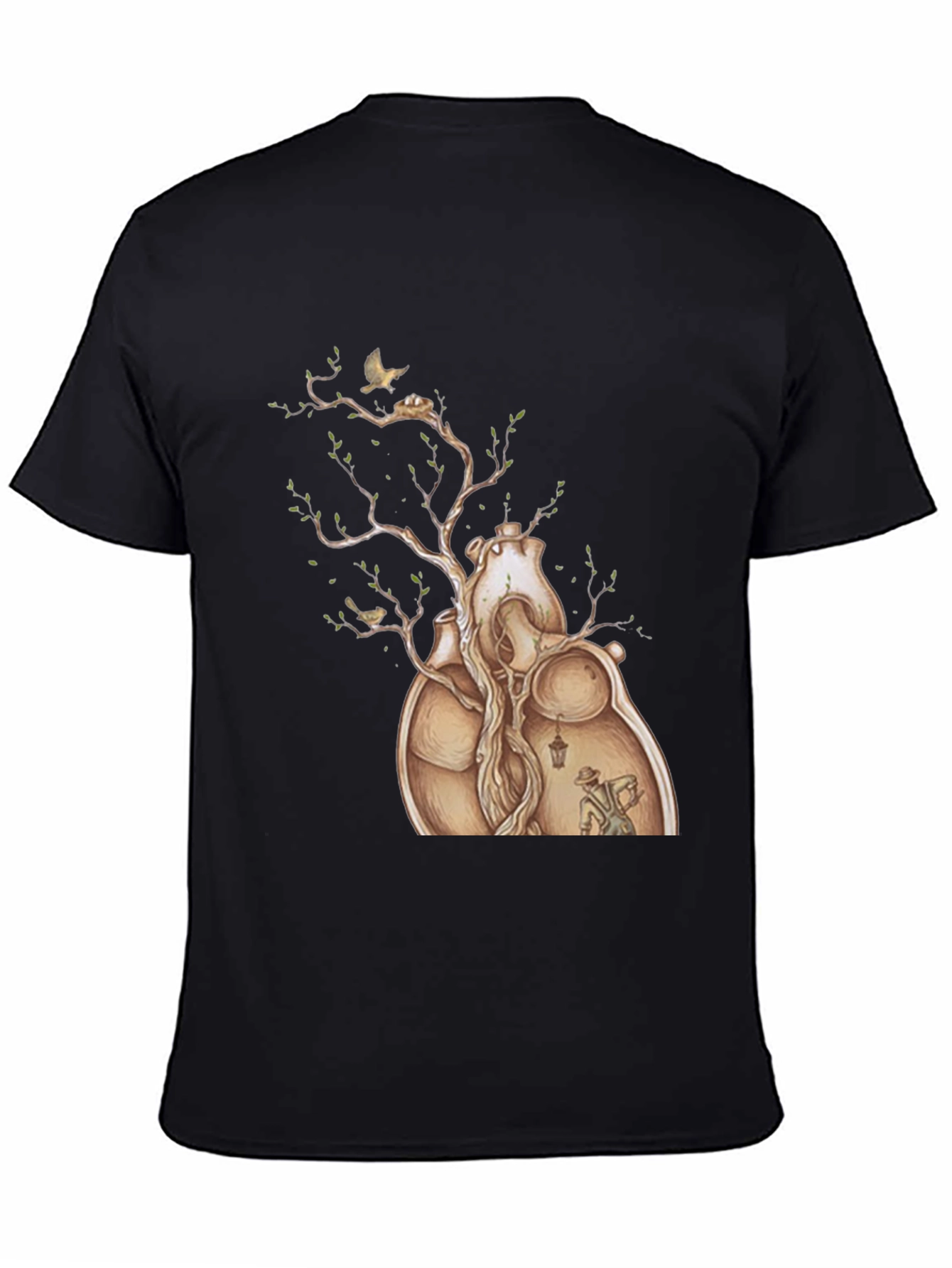 Heart Tree Graphic Tee - Artistic Design
