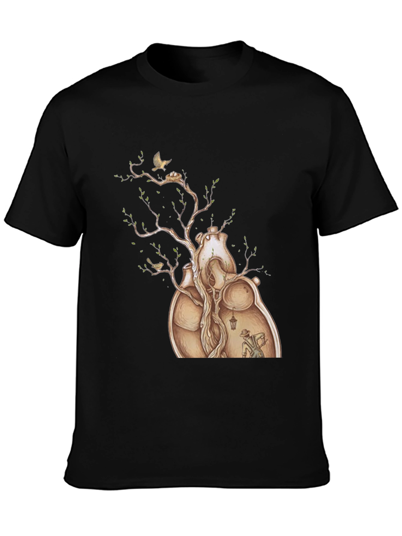 Heart Tree Graphic Tee - Artistic Design