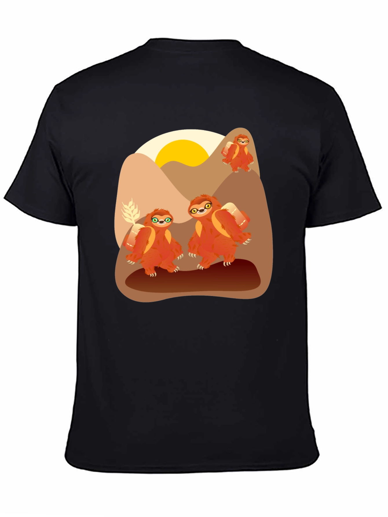 Sloth Hiking Graphic Tee - Adventure Ready!