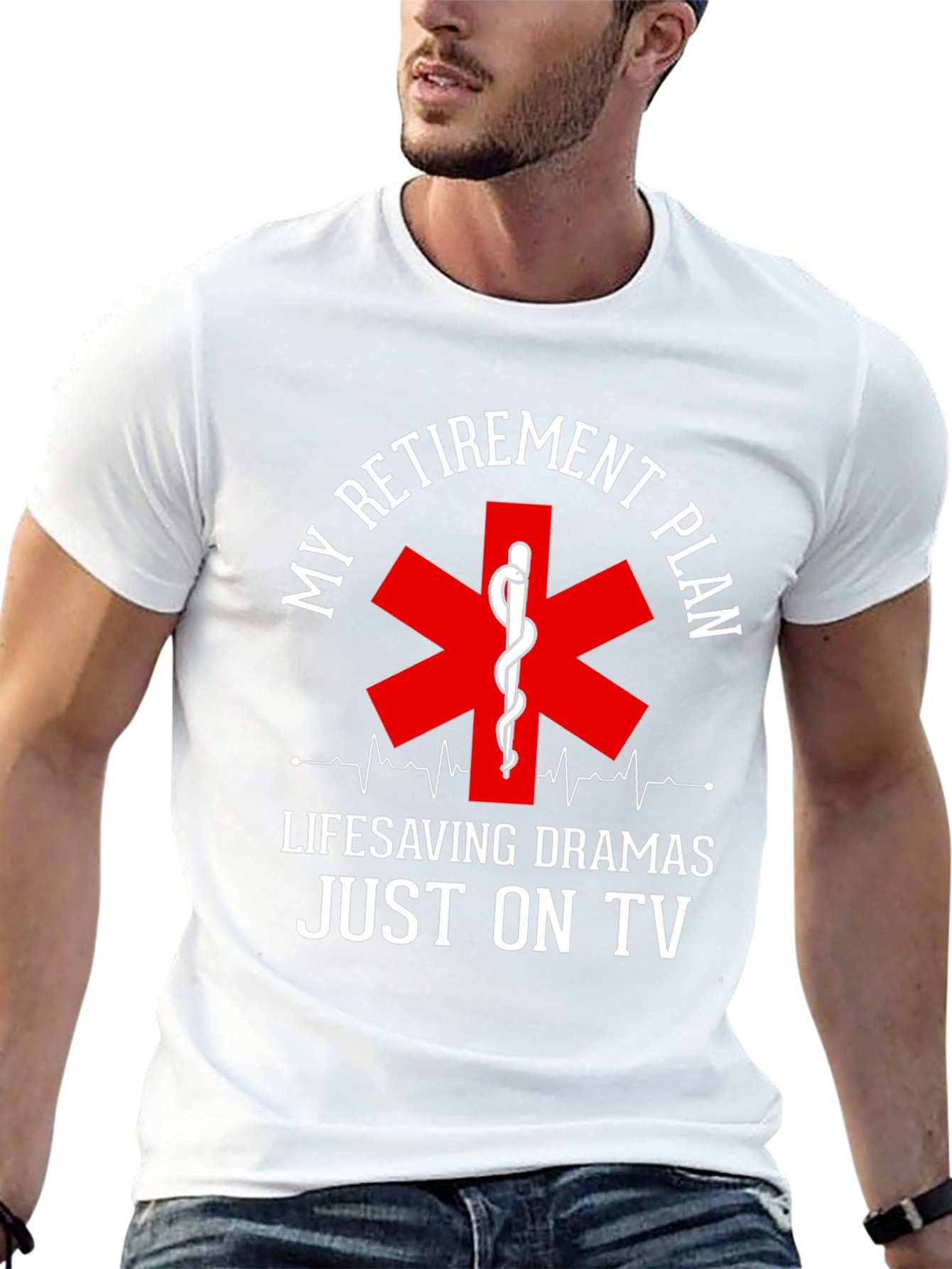 Retirement Plan EMS T-Shirt: Lifesaving Dramas On TV