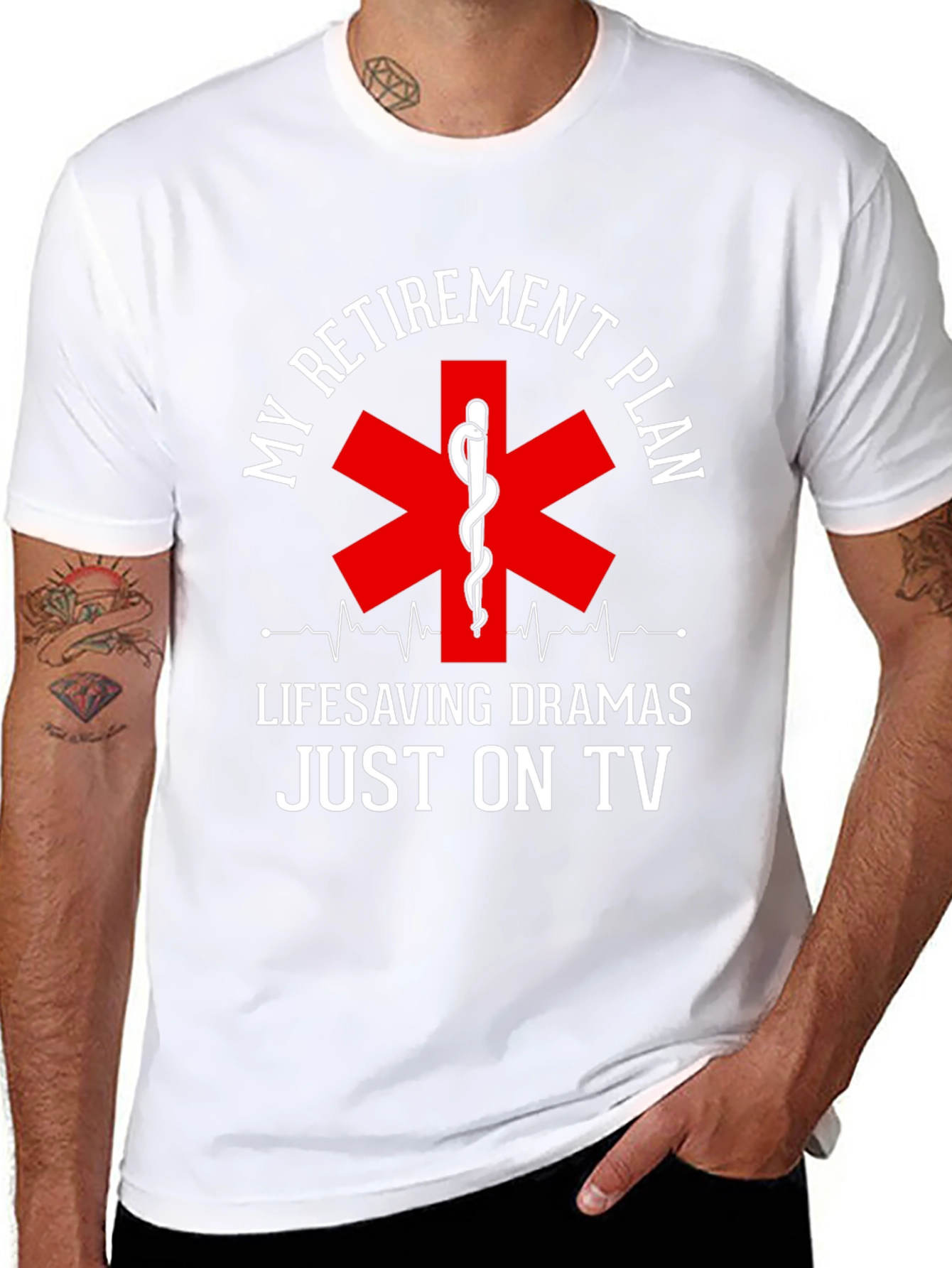 Retirement Plan EMS T-Shirt: Lifesaving Dramas On TV