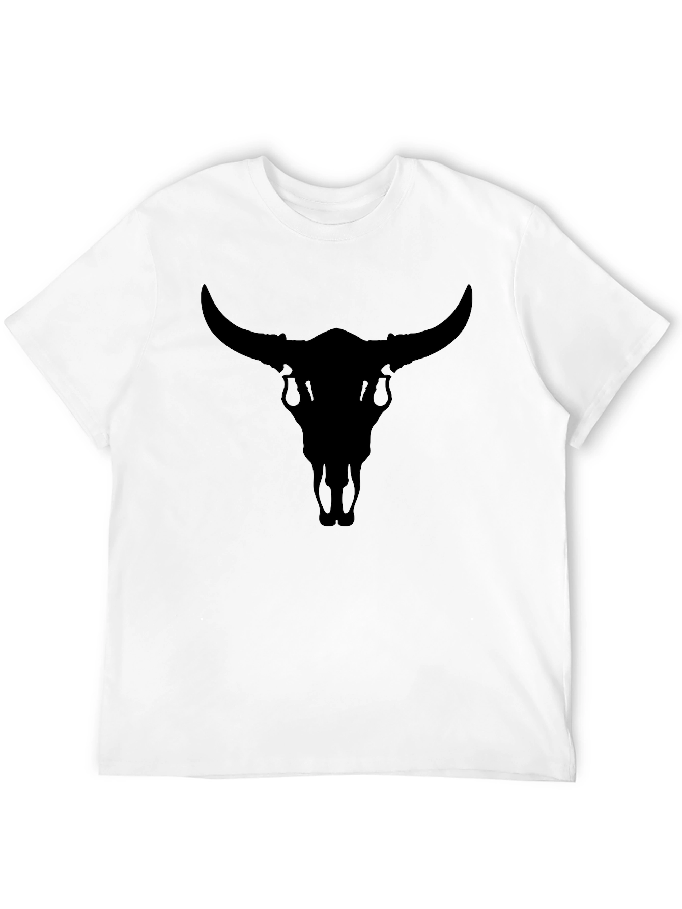 Black Bull Skull Graphic Tee