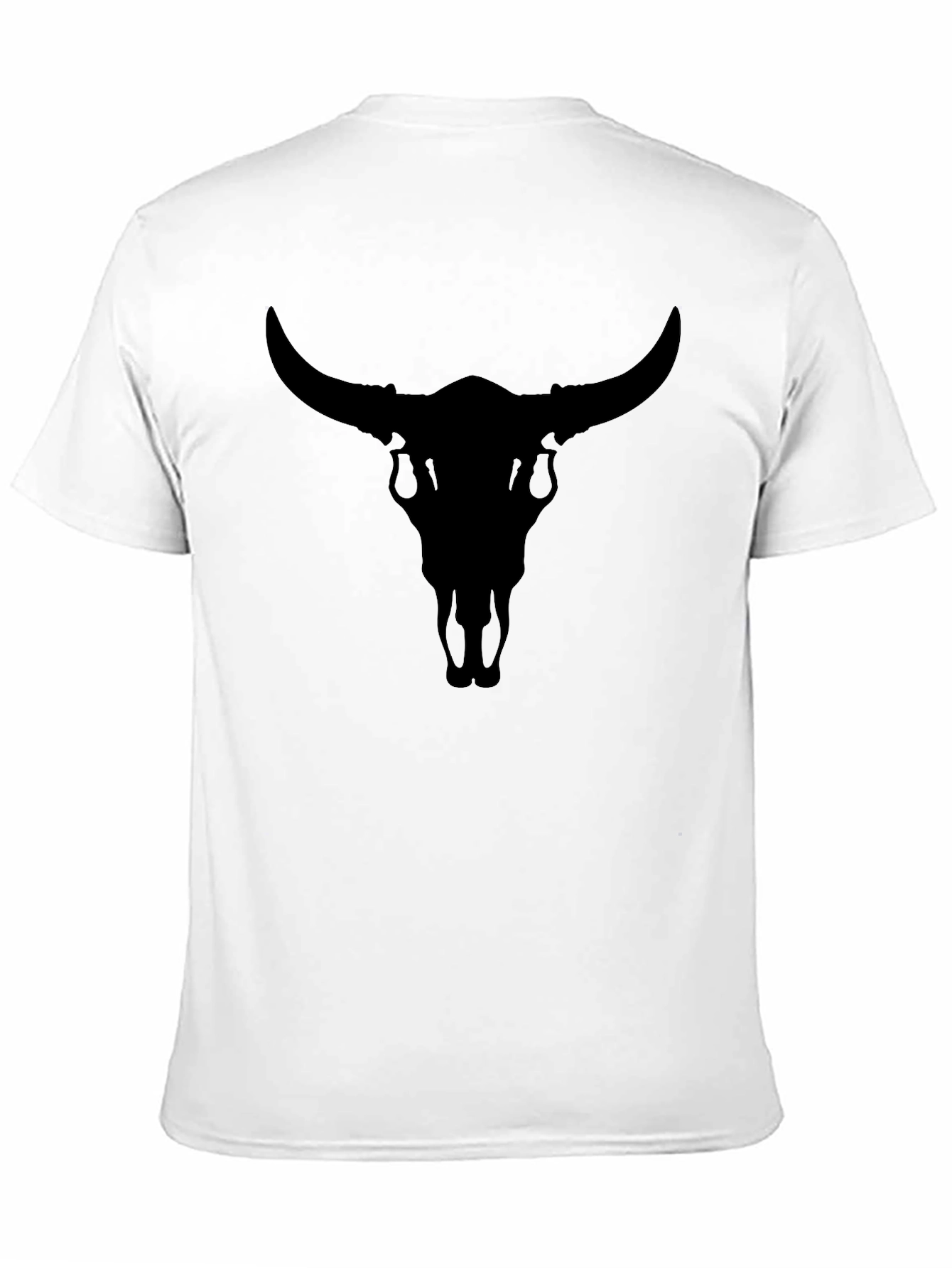 Black Bull Skull Graphic Tee
