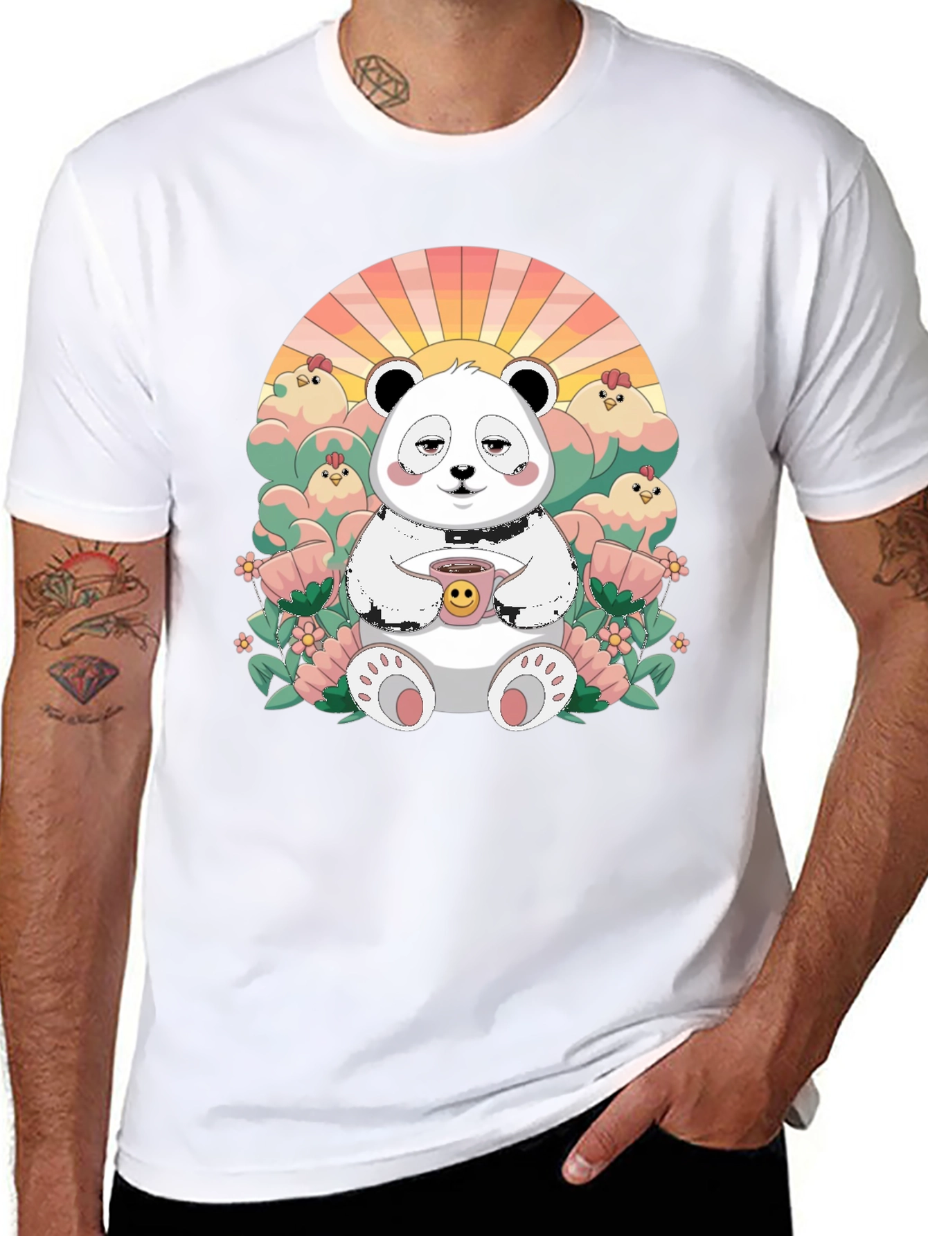 Cute Panda T-Shirt - Relaxed Graphic Tee