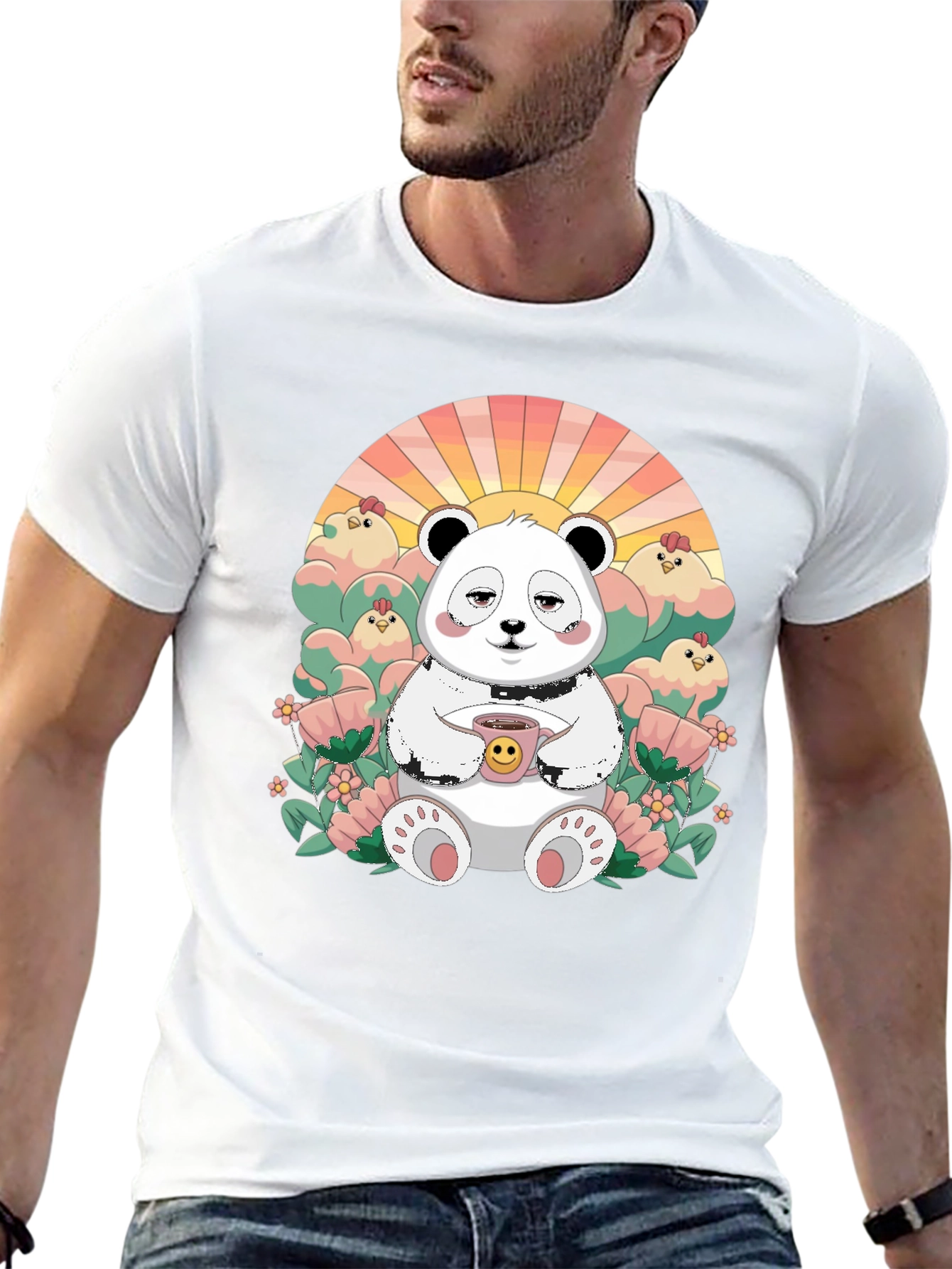 Cute Panda T-Shirt - Relaxed Graphic Tee