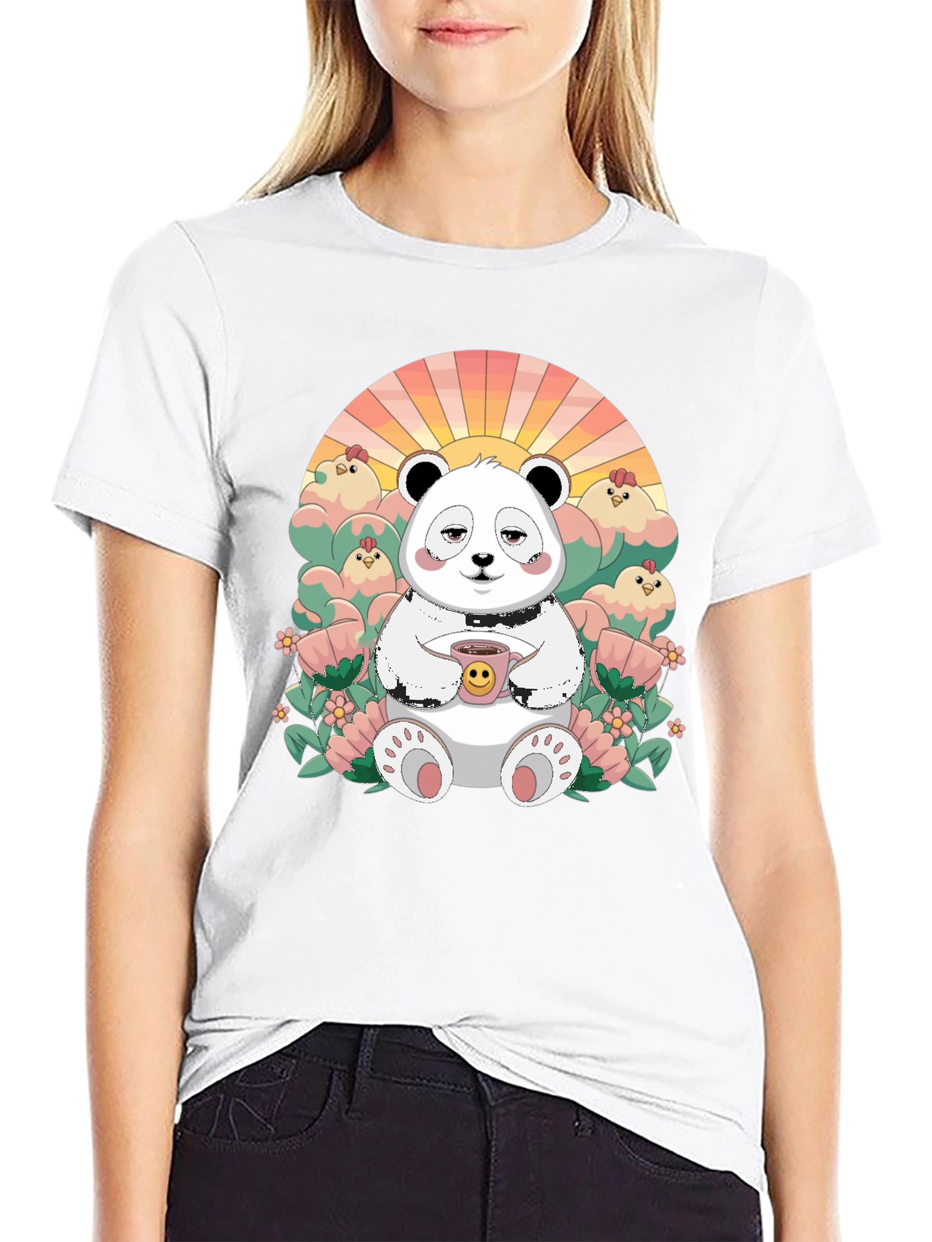 Cute Panda T-Shirt - Relaxed Graphic Tee